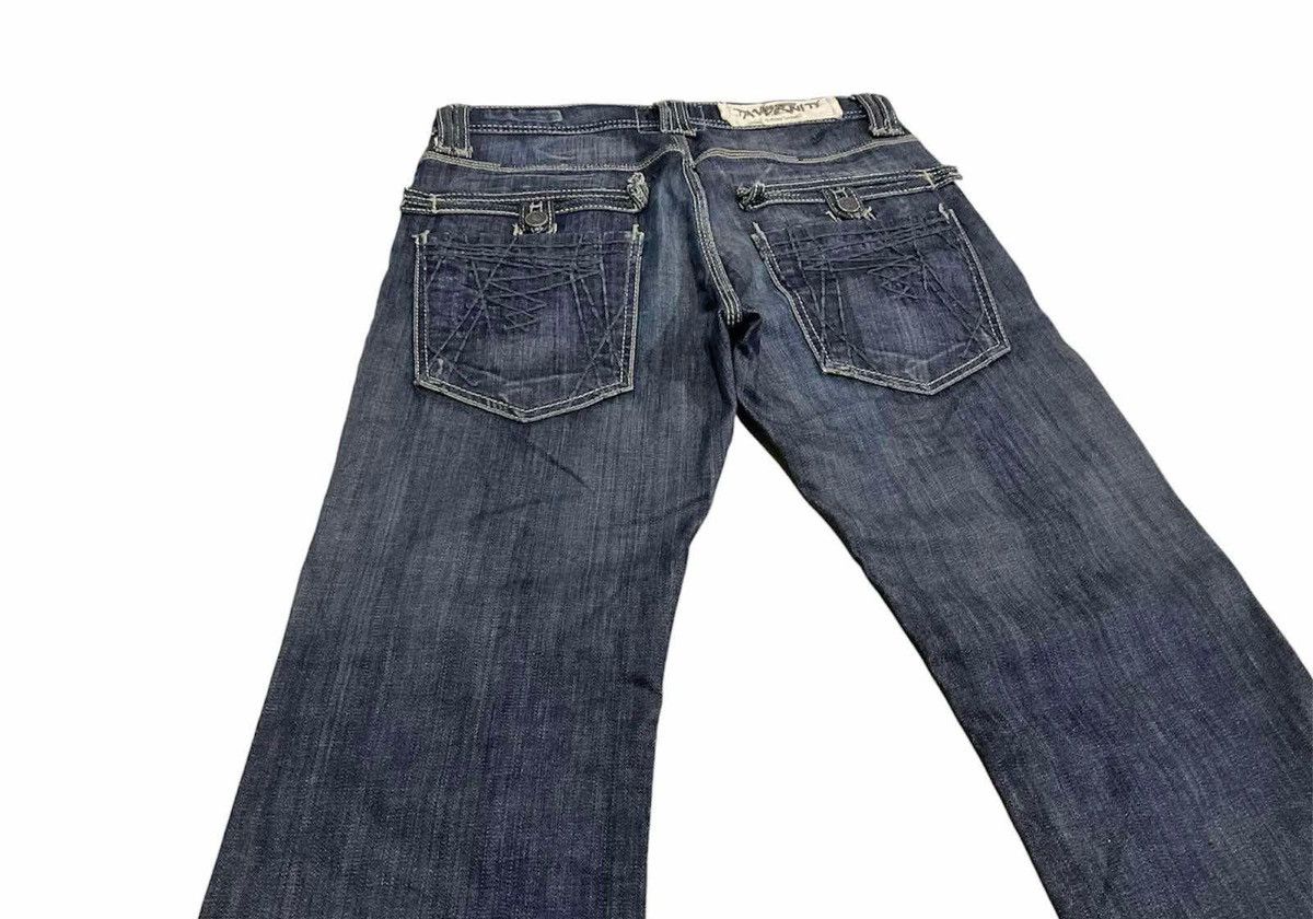 If Six Was Nine × Jimmy Taverniti × Le Grande Bleu (L.G.B.) 🔥Sick Y2K Taverniti Jeans Flared Denim Gimmick Pockets Size US 30 / EU 46 - 7 Thumbnail