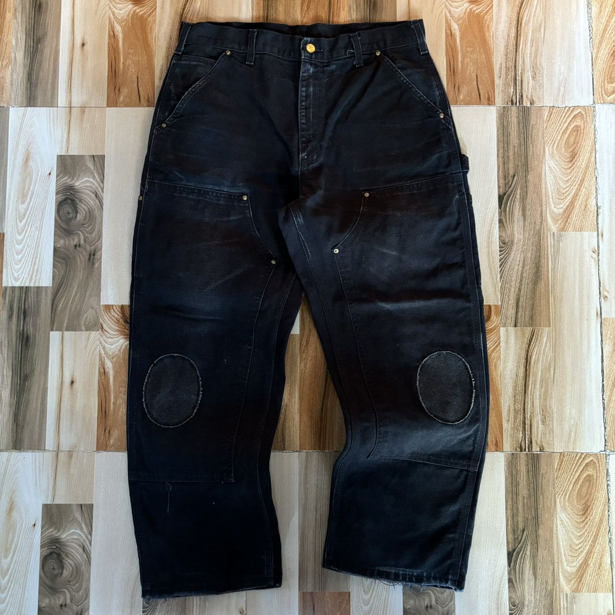 Carhartt Crazy Faded Carhartt Double Knee B01 BLK Size US 34 / EU 50 - 1 Thumbnail