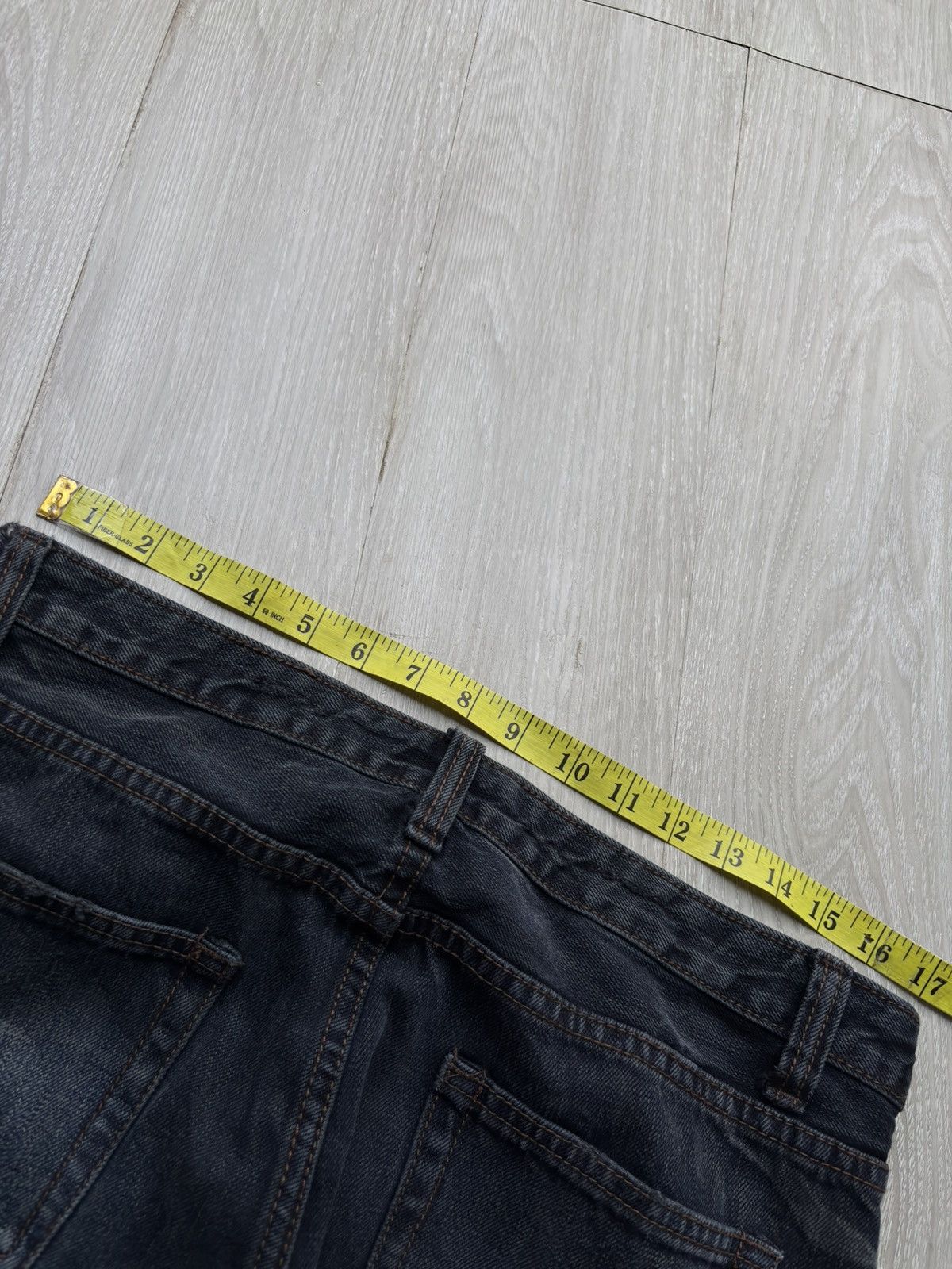 Japanese Brand ORIRIN double waist flare jeans Size US 27 - 9 Thumbnail