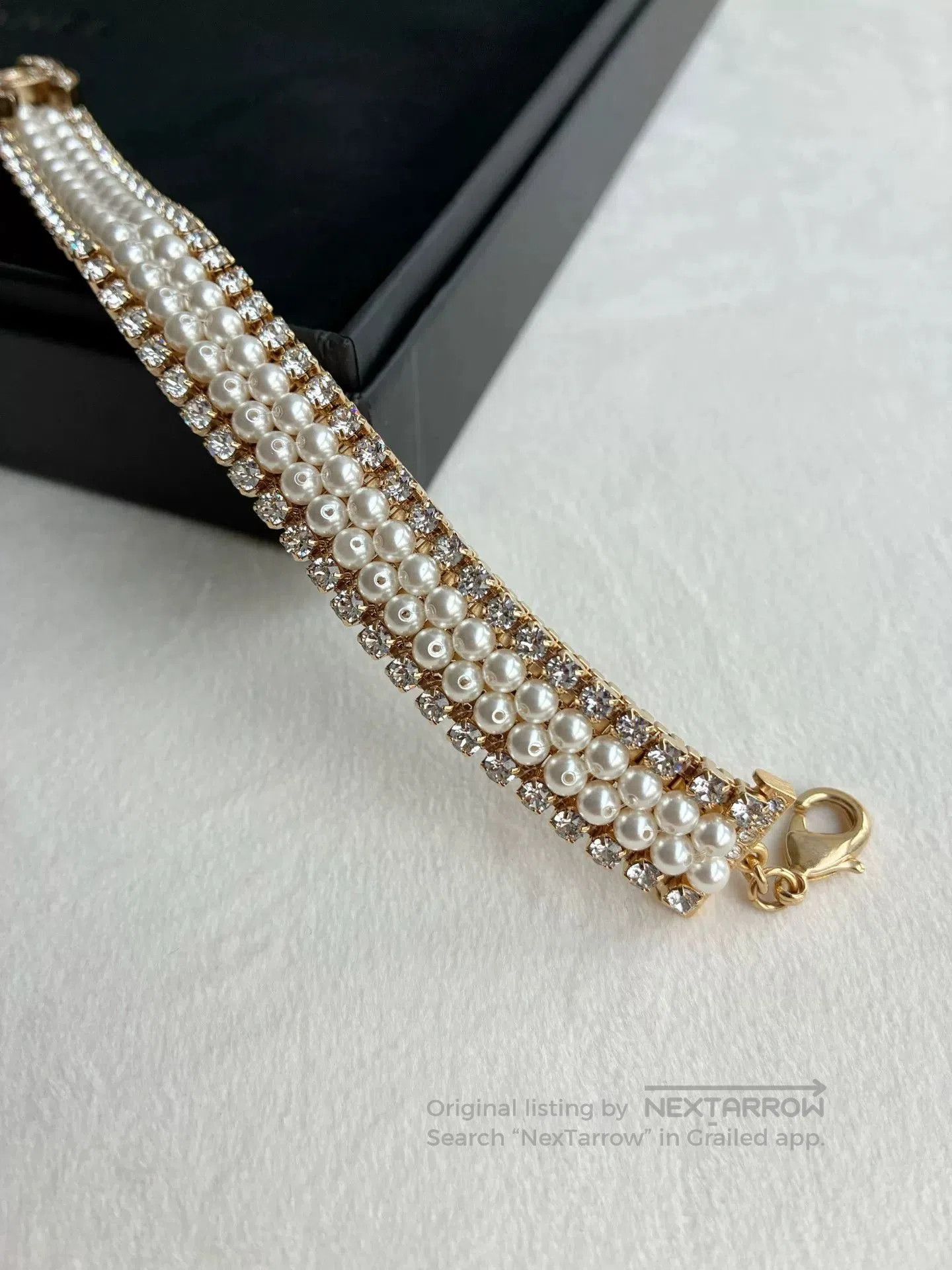 Chanel Chanel 21A Pearl Diamond Choker. Size ONE SIZE - 4 Thumbnail