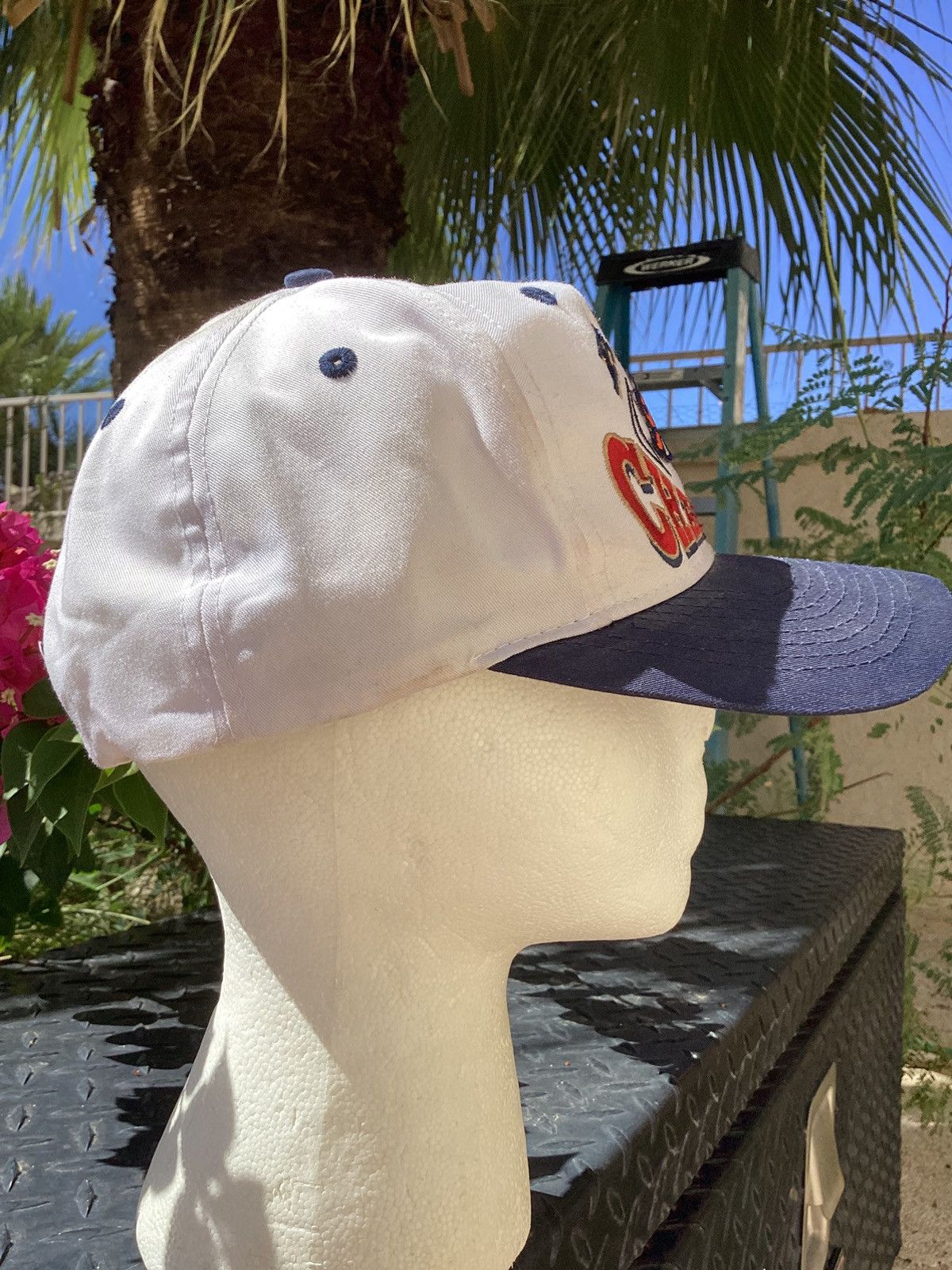 Logo 7 Vtg 1990s Denver Broncos AFC champions logo 7 snapback hat Size ONE SIZE - 2 Thumbnail