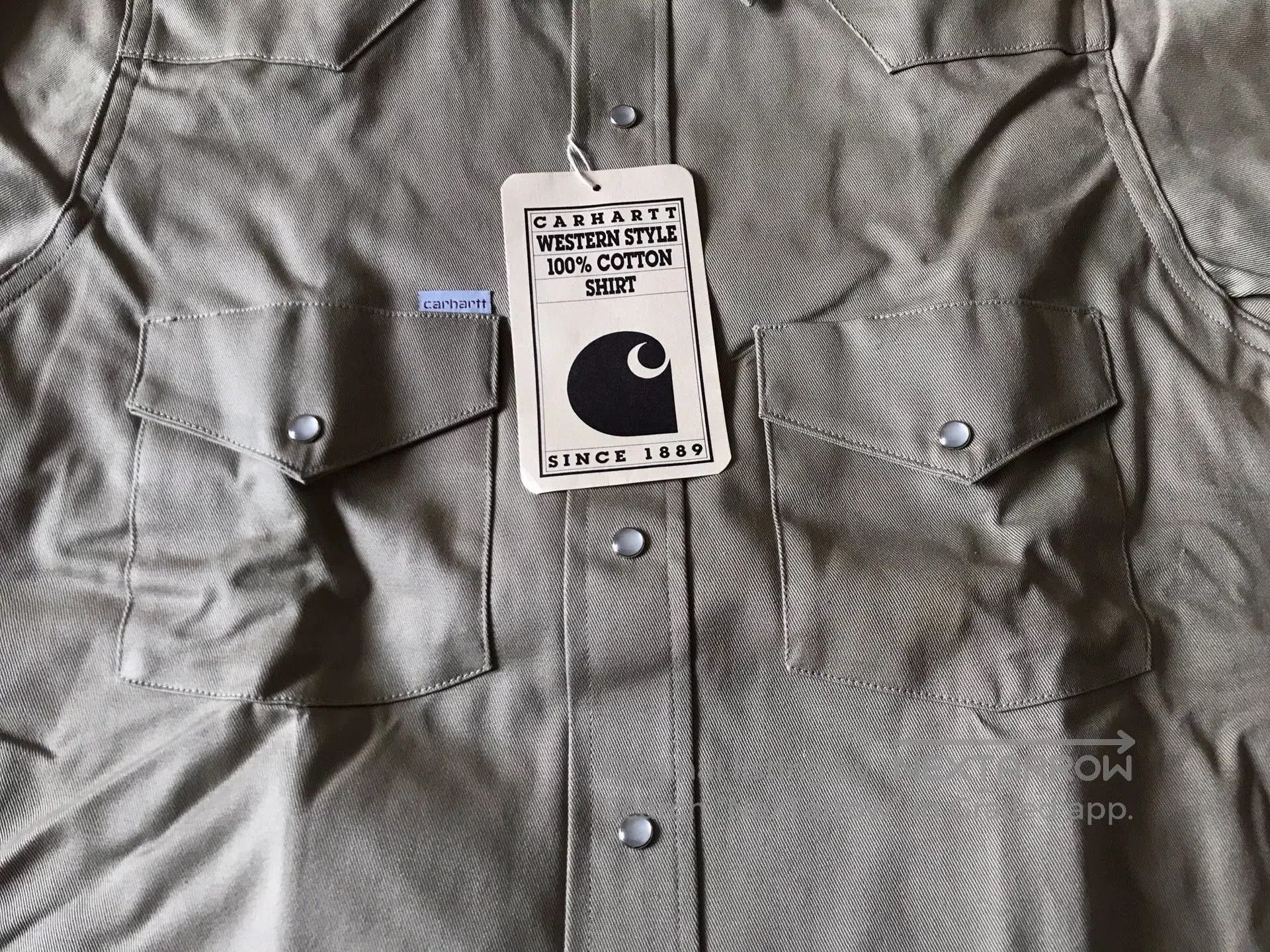 Carhartt 90s US Carhartt SU009 Beige Western Shirt. Size US M / EU 48-50 / 2 - 4 Thumbnail