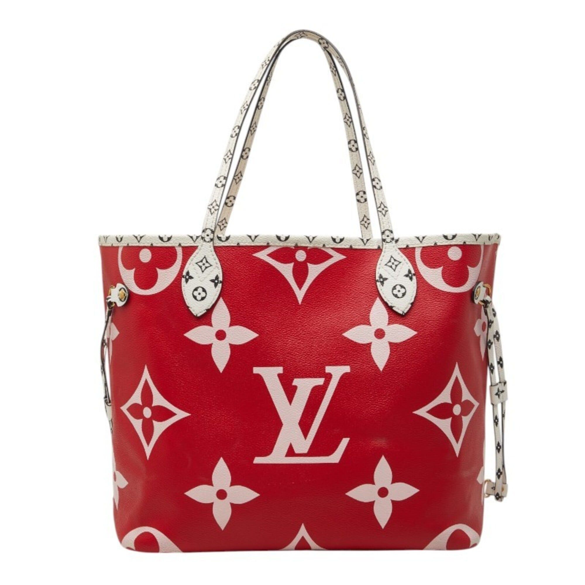 Louis Vuitton Louis Vuitton Monogram Giant Neverfull MM Tote Bag Shoulder M44567 Rouge Red Multicolor Leather Women's LOUIS VUITTON Size ONE SIZE - 1 Thumbnail