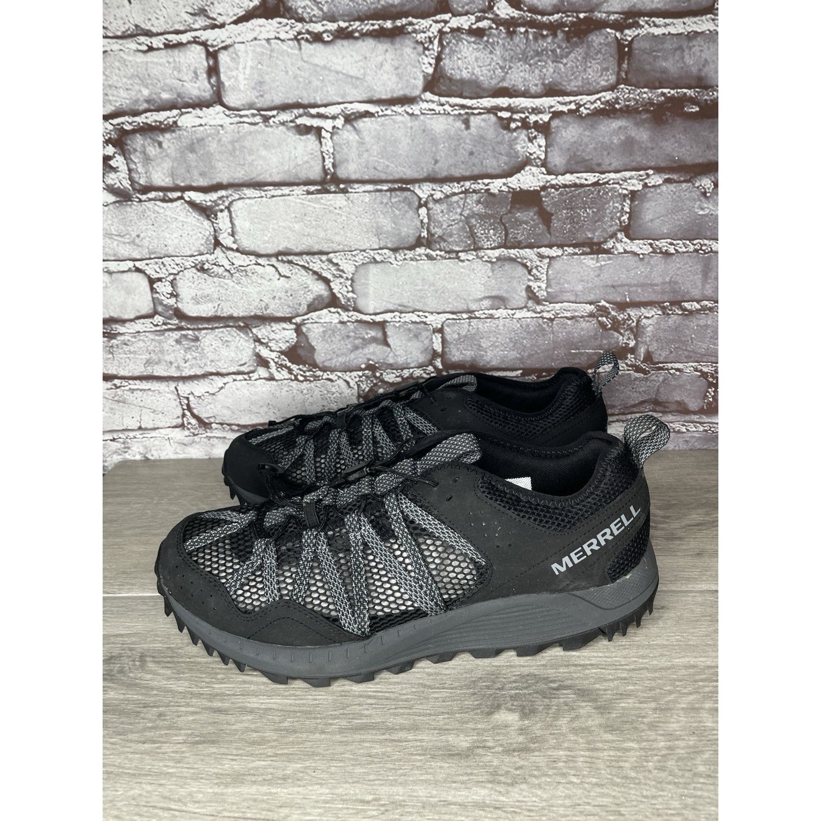 Merrell Merrell Wildsport Aerosport Black Synthetic Lace Hiking Outd Size US 11.5 / EU 44-45 - 18 Thumbnail