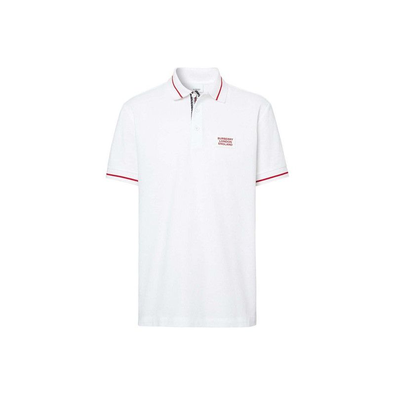 Burberry Burberry Logo Letter Embroidered Polo Shirt 0079 Size US M / EU 48-50 / 2 - 1 Thumbnail