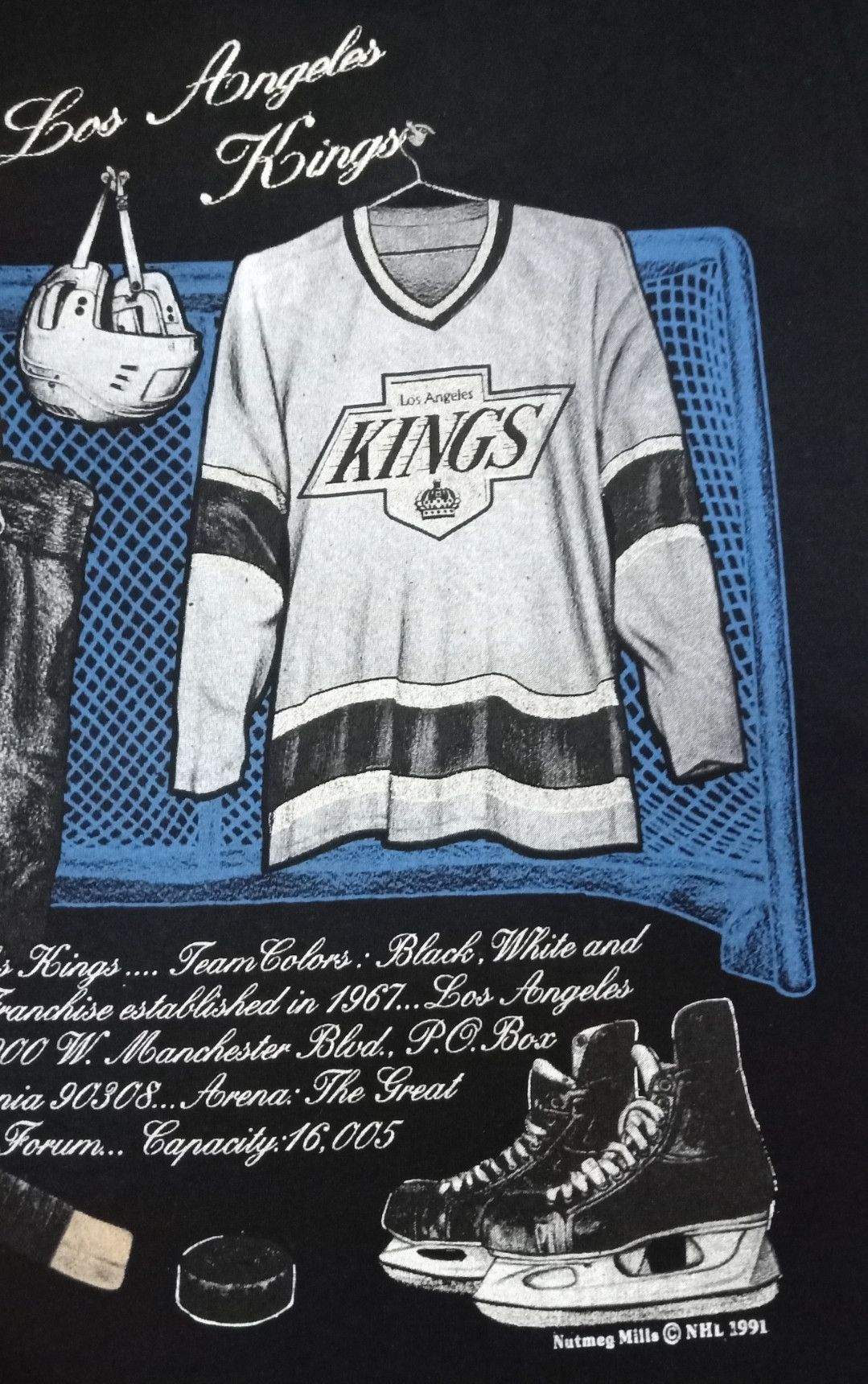 NHL × Nutmeg × Vintage Vintage 90s NHL Los Angeles Kings T-shirt Size US L / EU 52-54 / 3 - 8 Thumbnail