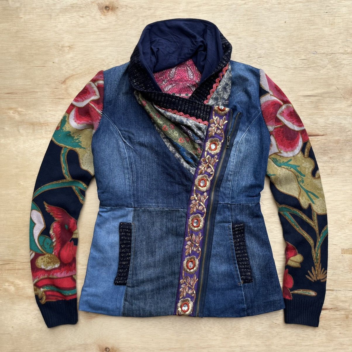 Japanese Brand DESIGUAL JAPANESE BRAND DENIM MIX KNIT LIKE IF SIX WAS NINE Size M / US 6-8 / IT 42-44 - 1 Thumbnail