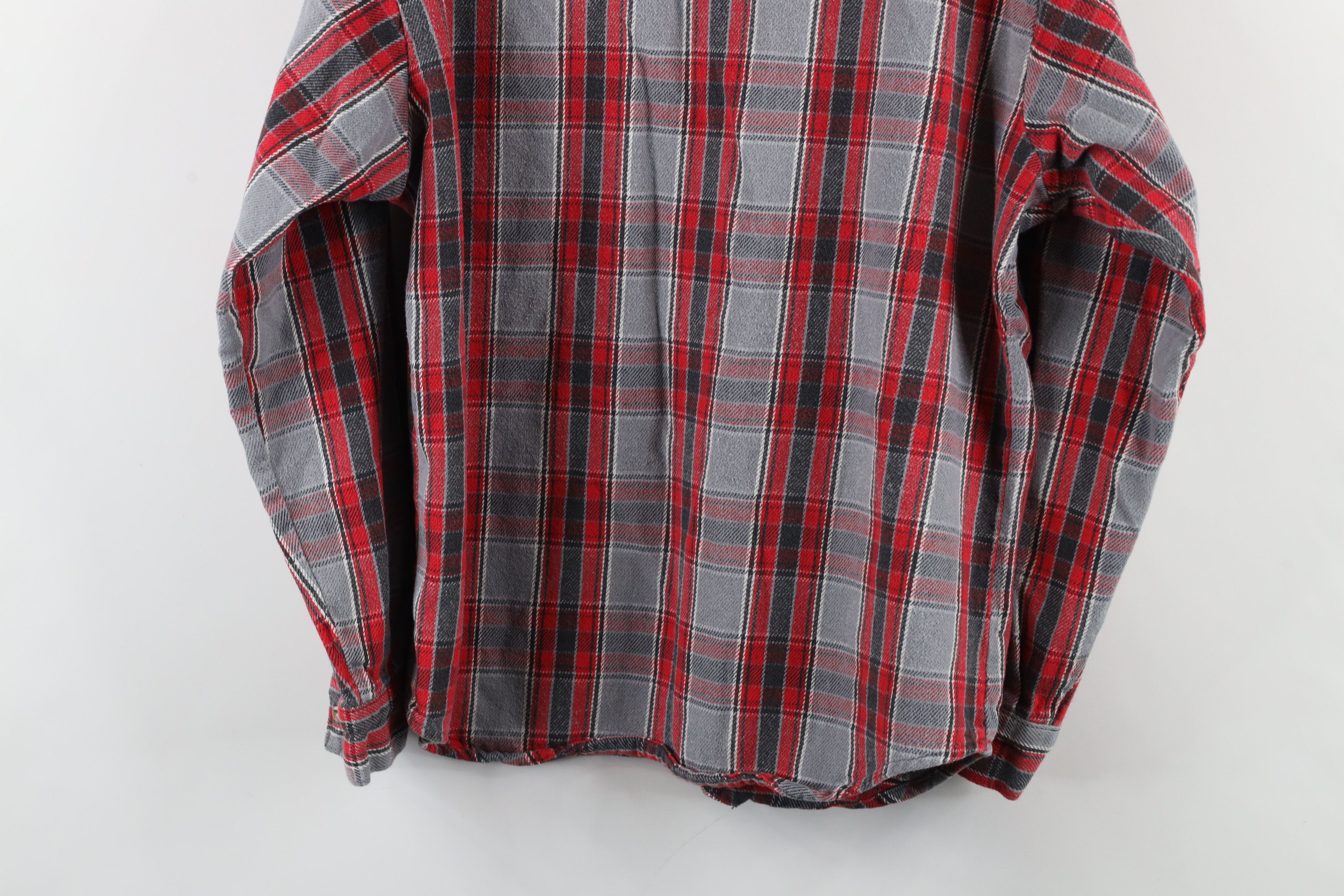 Vintage Vintage 90s Streetwear Heavyweight Button Shirt Plaid Size US L / EU 52-54 / 3 - 14 Thumbnail