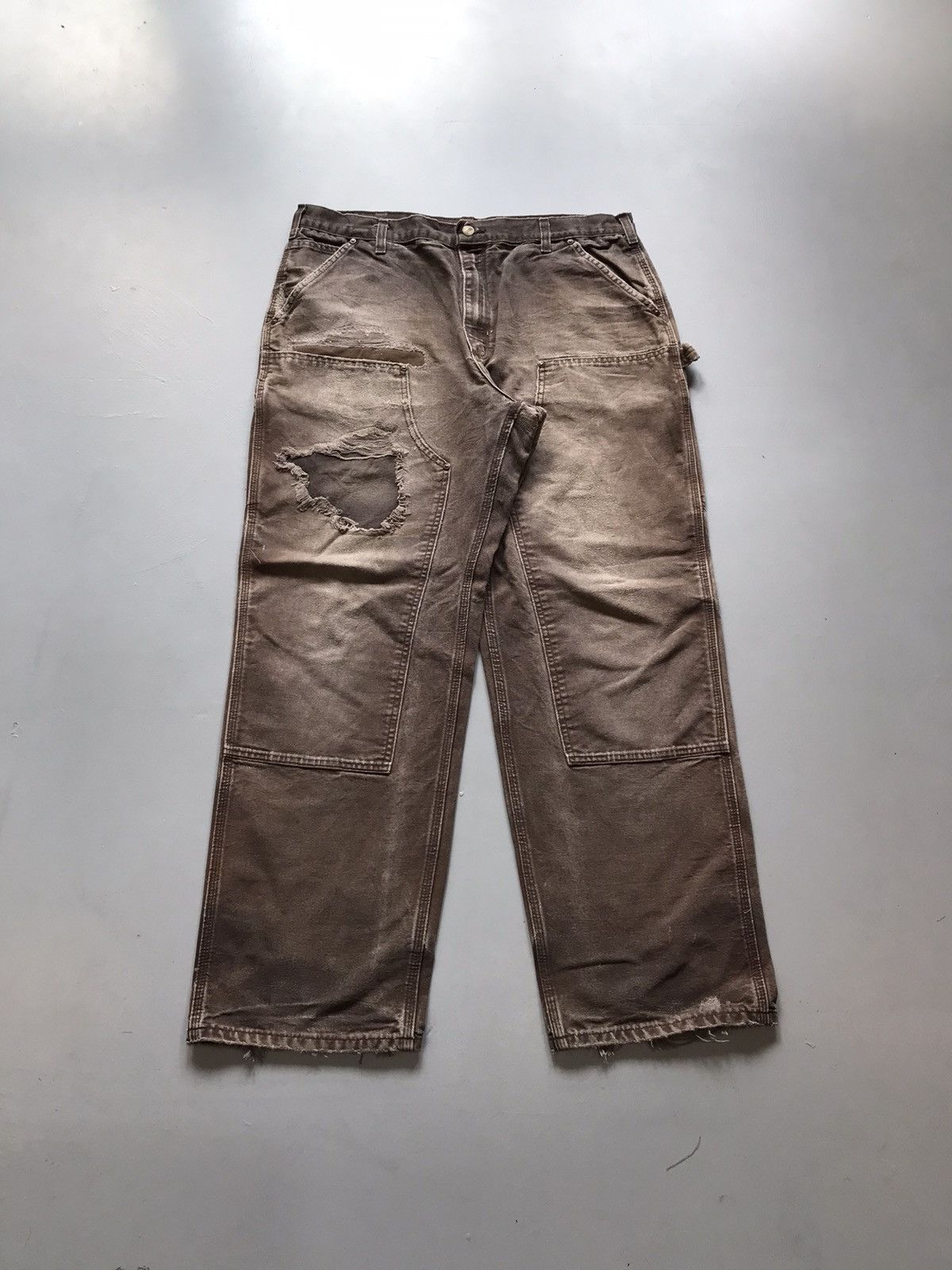 Carhartt Vintage Carhartt B136 DKB double knee workwear Size US 40 / EU 56 - 1 Thumbnail