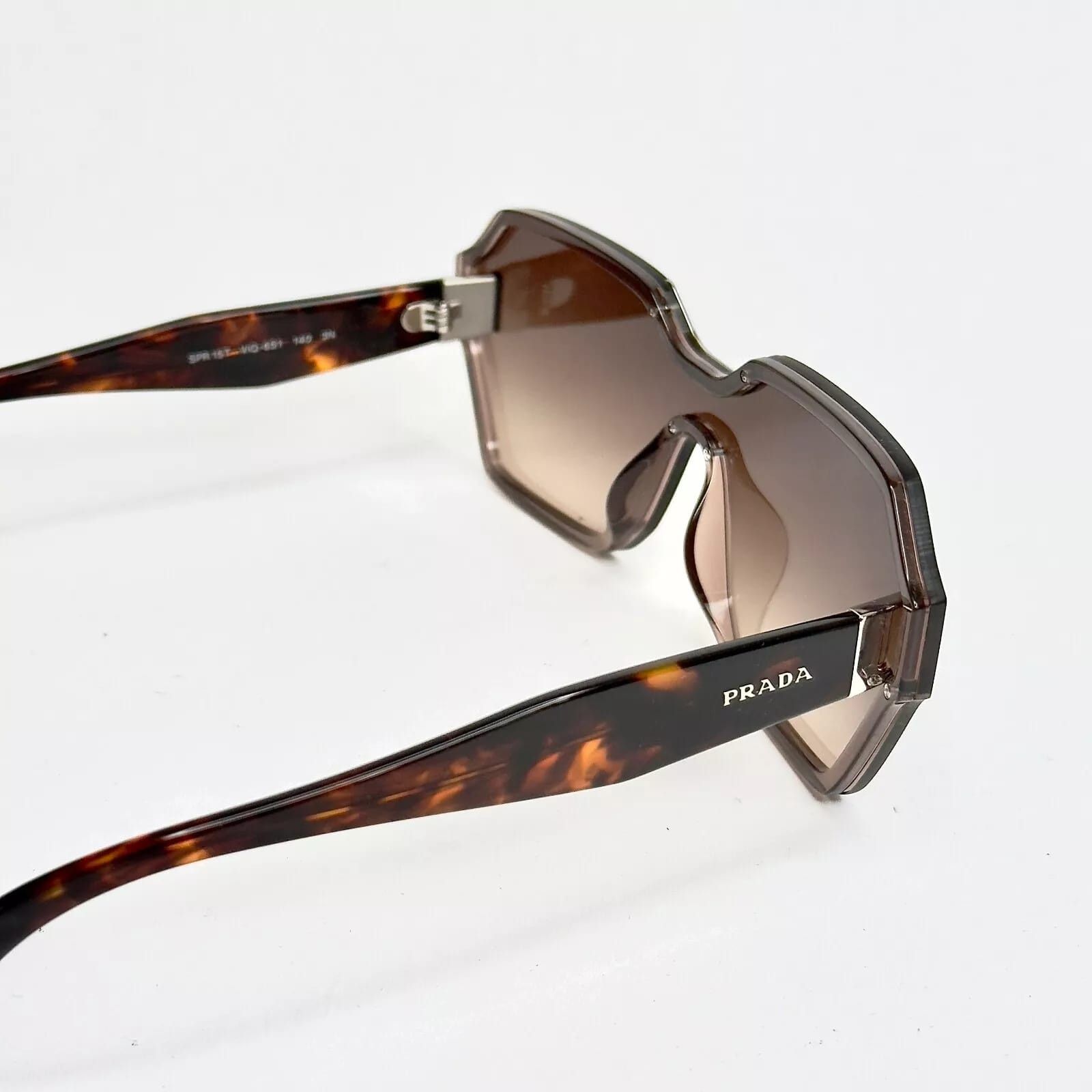 Prada PRADA HIDE PR15TS Shield Fashion Bold Sunglasses 15T Size ONE SIZE - 5 Thumbnail