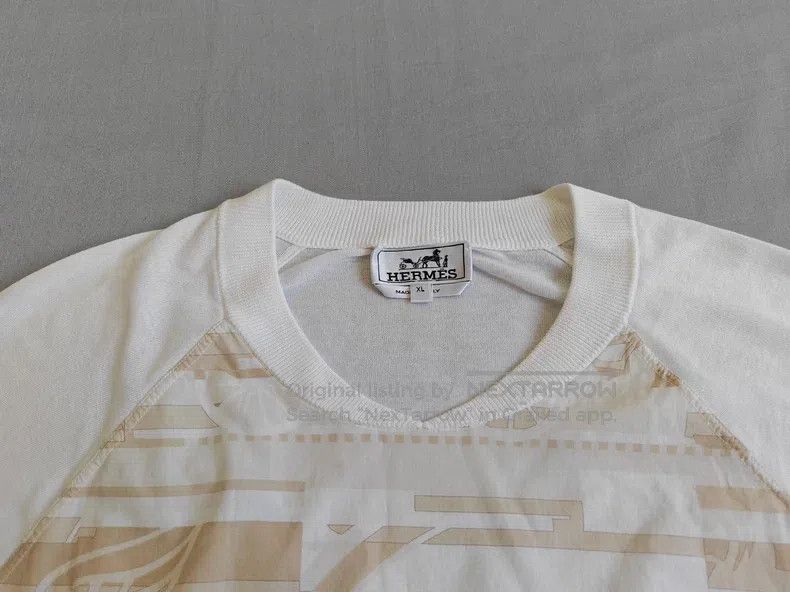 Hermes Hermes Knit short-sleeve T-shirt, 100% Sea Island cotton b Size US XL / EU 56 / 4 - 2 Thumbnail