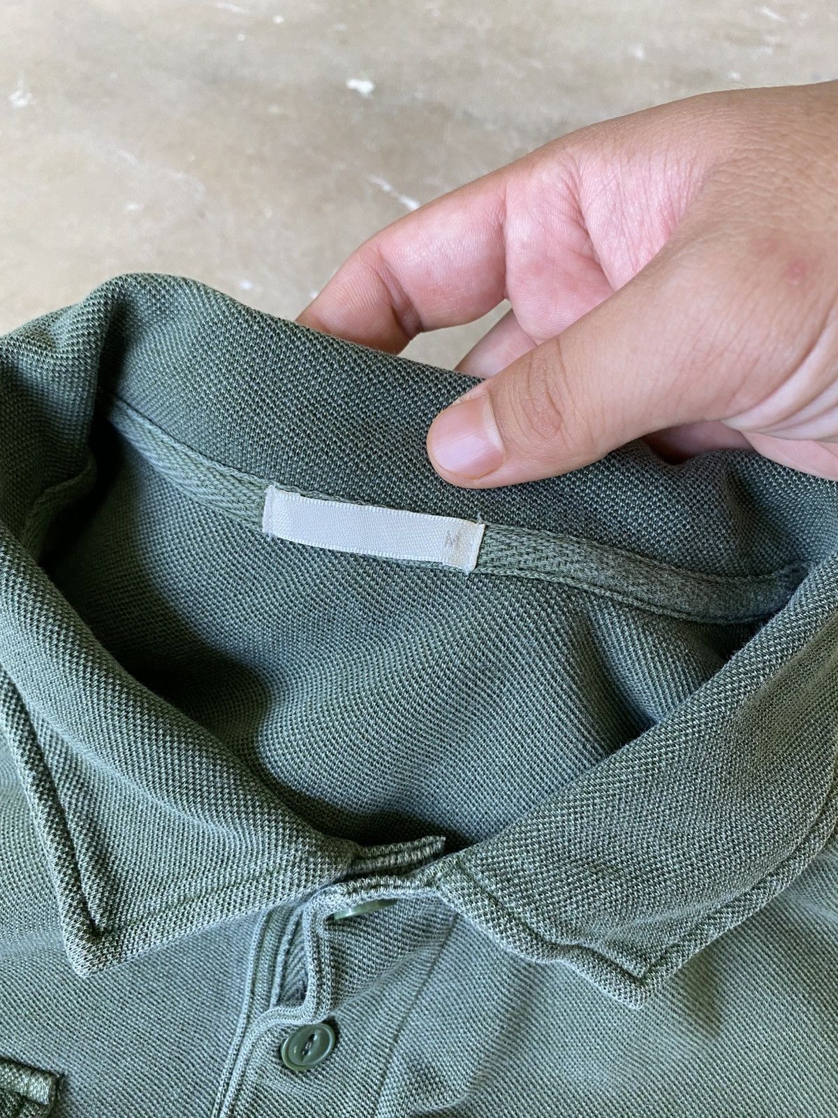 GU GU Olive Military Pocket Polo Japanese Utility Shirt Size US M / EU 48-50 / 2 - 4 Thumbnail