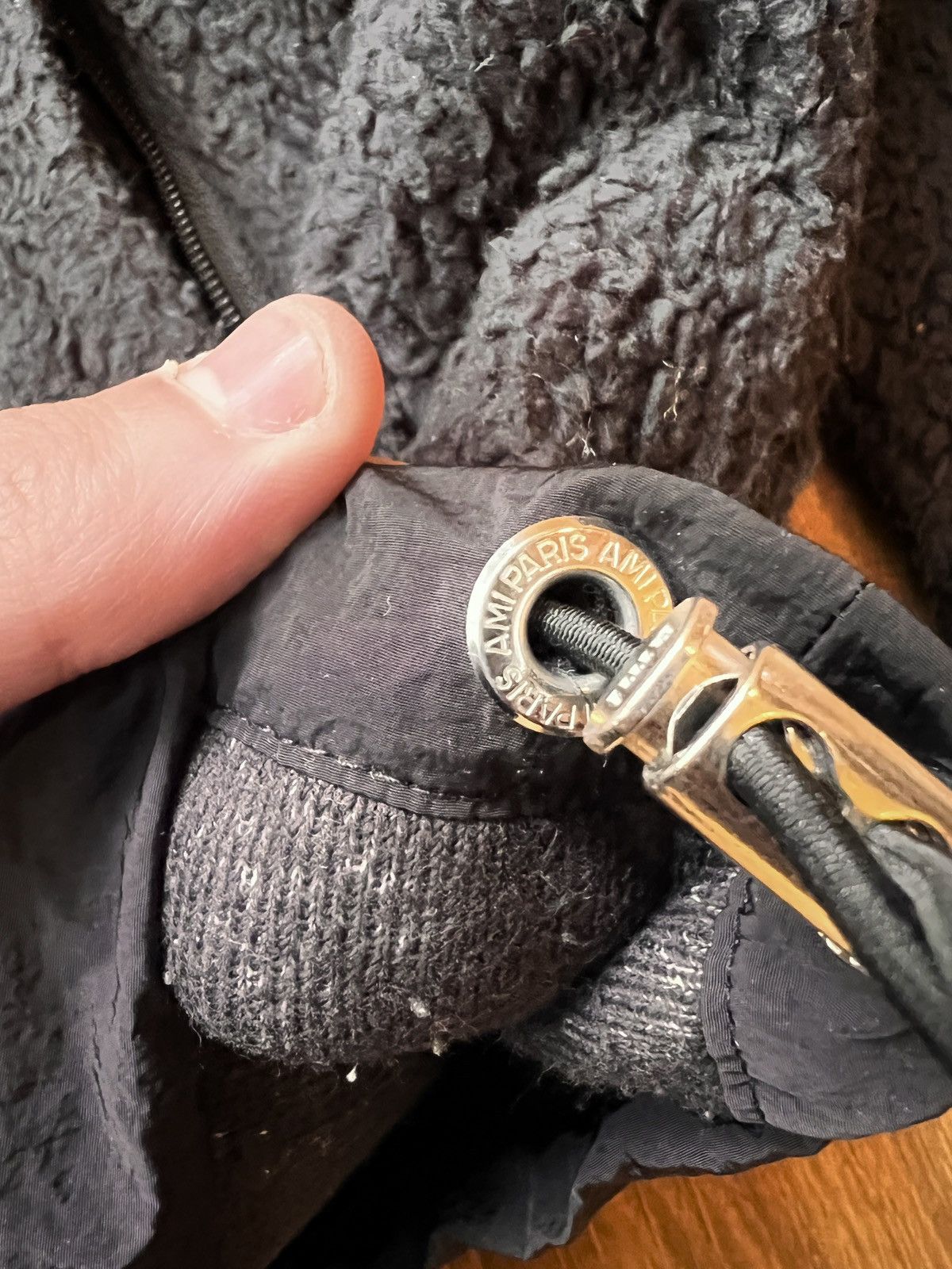 AMI Rare Ami Heart Logo Sherpa / Fleece (Black) Size US L / EU 52-54 / 3 - 10 Thumbnail
