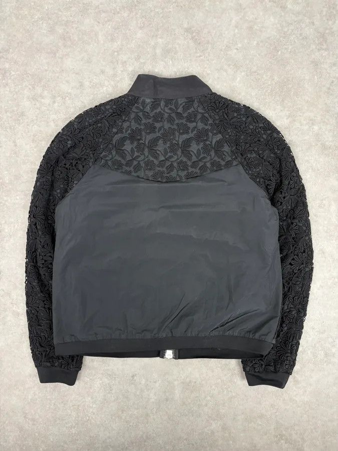 Moncler Moncler Black Flowers Embroidered Light Jacket Size US XS / EU 42 / 0 - 6 Thumbnail