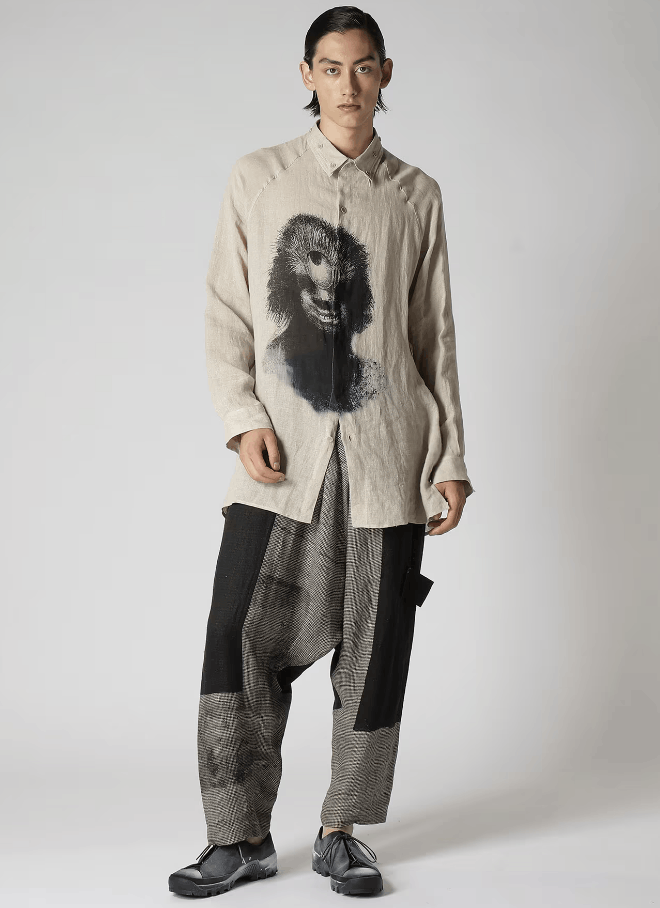 Yohji Yamamoto Yohji Yamamoto Pour Homme - SQUARE PATTERN SAROUEL PANTS Size US 32 / EU 48 - 5 Thumbnail