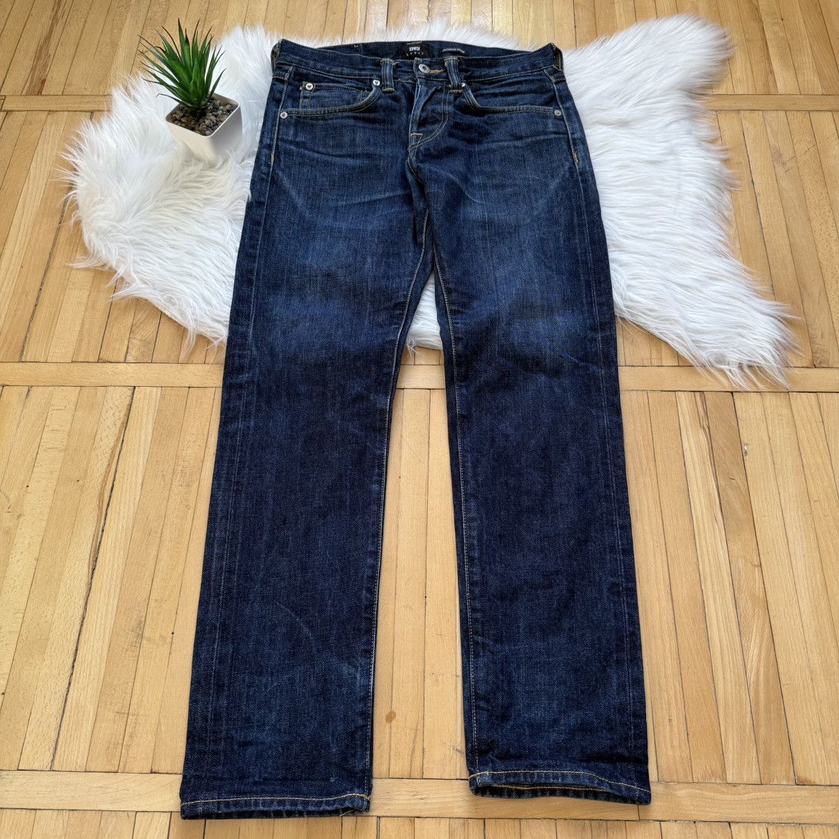 Edwin 📌 Crazy Edwin Japan Selvedge Denim Washed Jeans Size US 29 - 7 Thumbnail