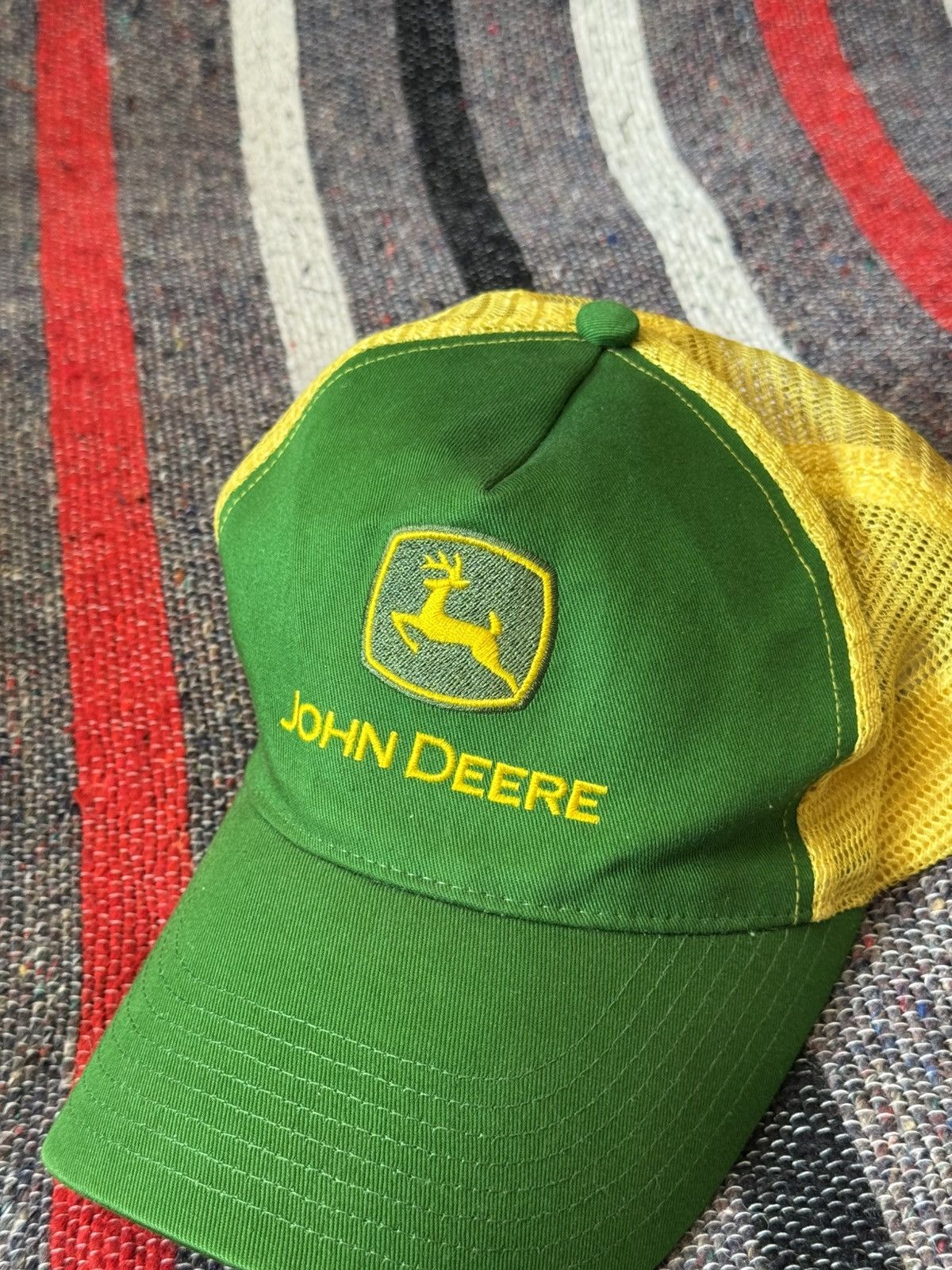Vintage Vintage 00’s John Deere Rare Worker Trucker Hat Size ONE SIZE - 5 Thumbnail