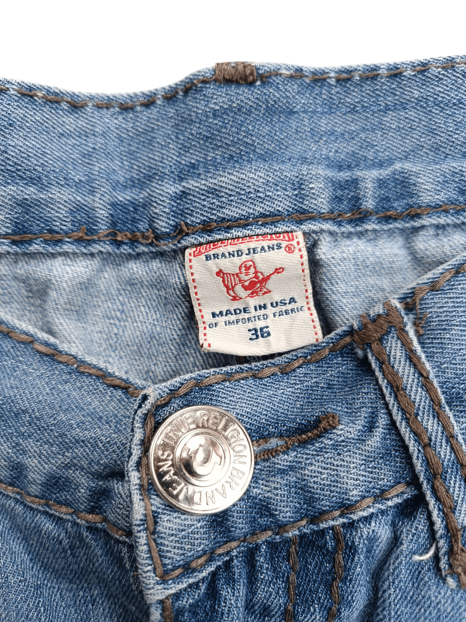 True Religion True Religion Joey Super T Distressed Baggy Denim TR020 Size US 36 / EU 52 - 15 Thumbnail