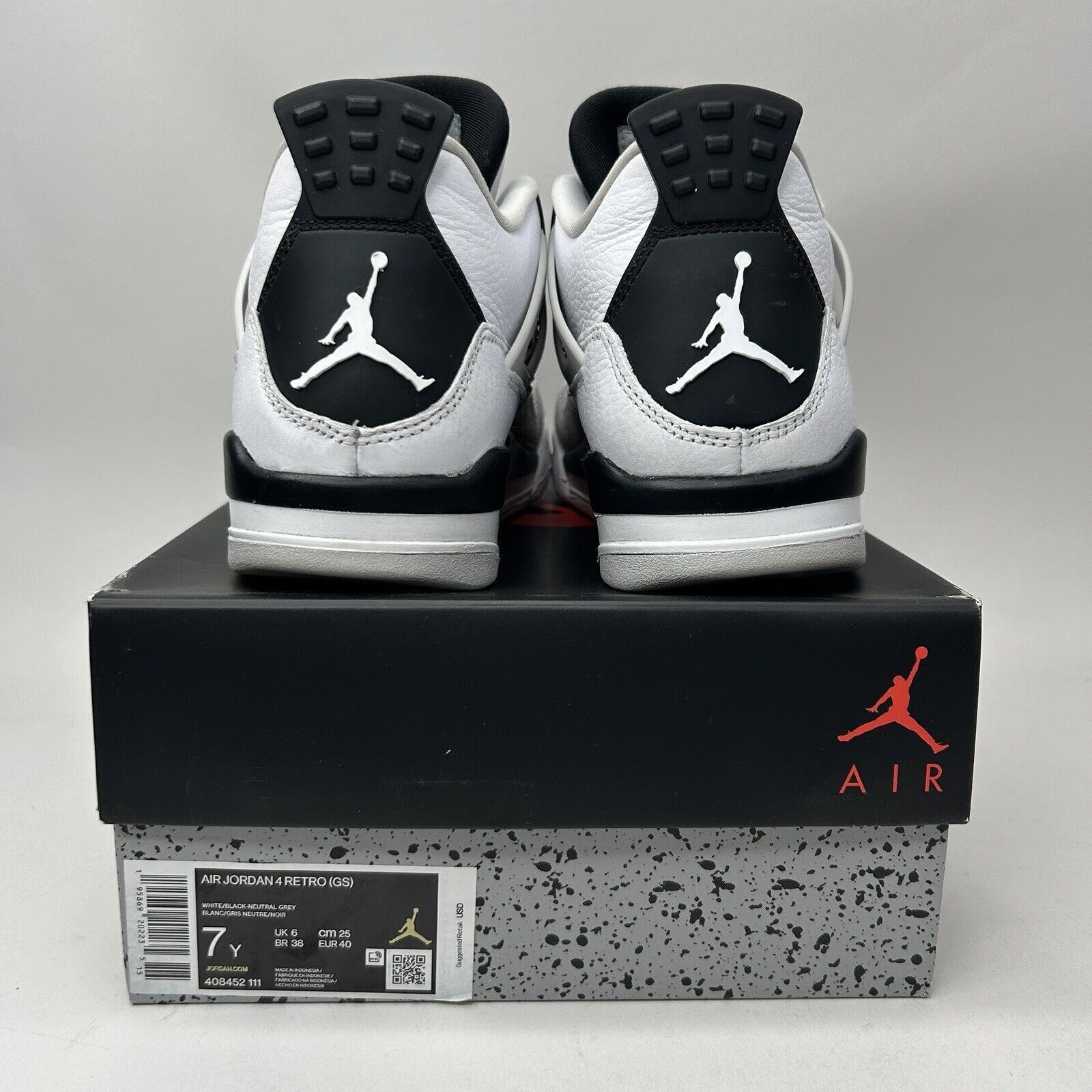 Jordan Brand Nike Air Jordan 4 Retro GS “Military Black” 2023 Size US 8.5 / IT 38.5 - 4 Thumbnail