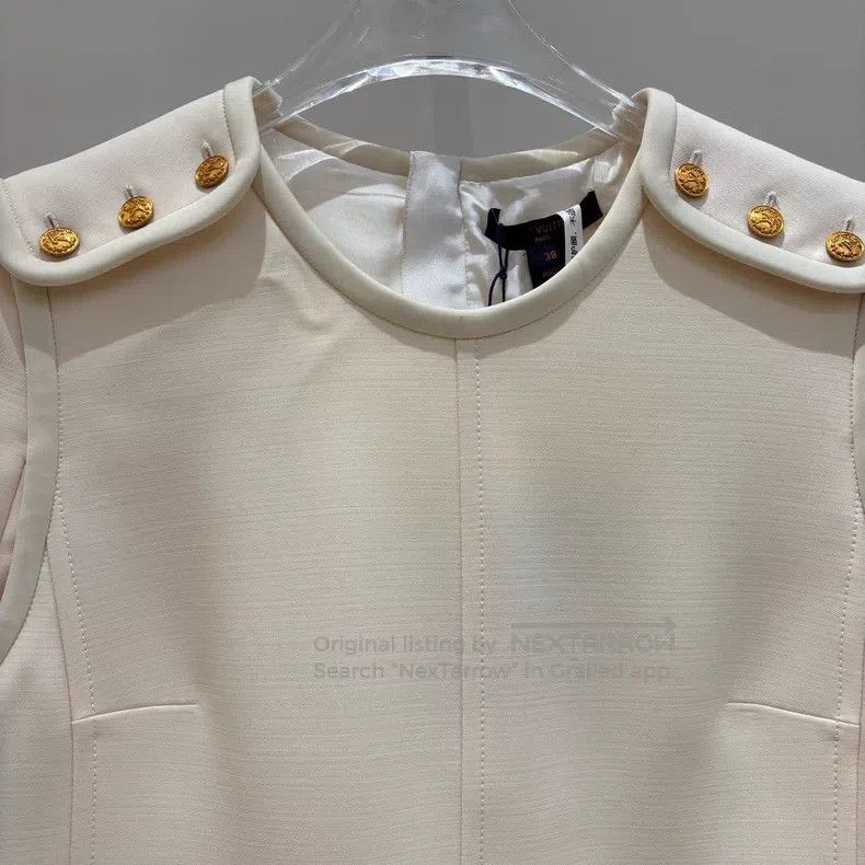 Louis Vuitton Louis Vuitton SS23 Solid Apron Short Sleeve Dress Size XS / US 0-2 / IT 36-38 - 3 Thumbnail
