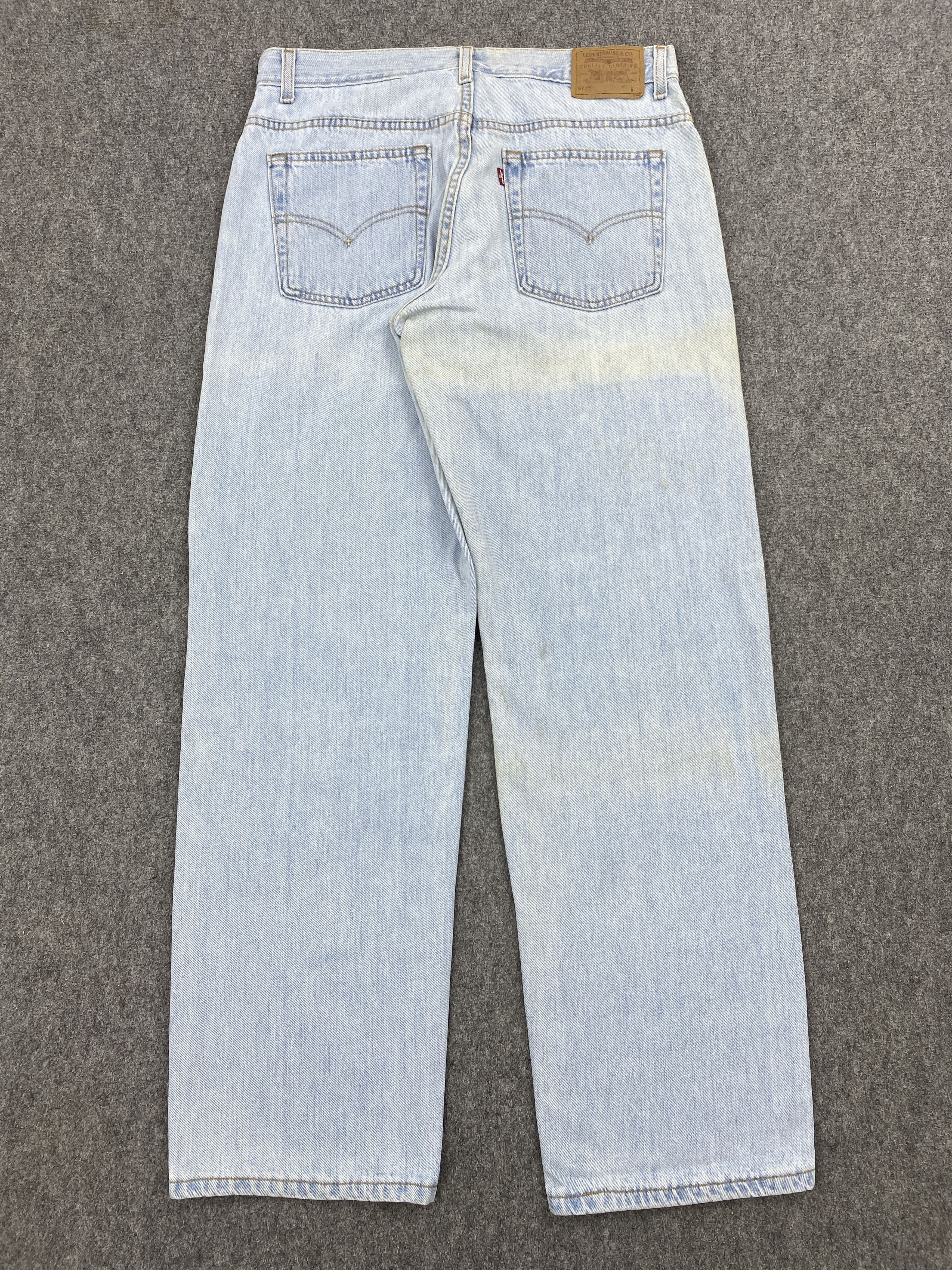 Levi's × Vintage Light Blue Vintage 90s Levis 577 Jeans Size US 32 / EU 48 - 3 Thumbnail