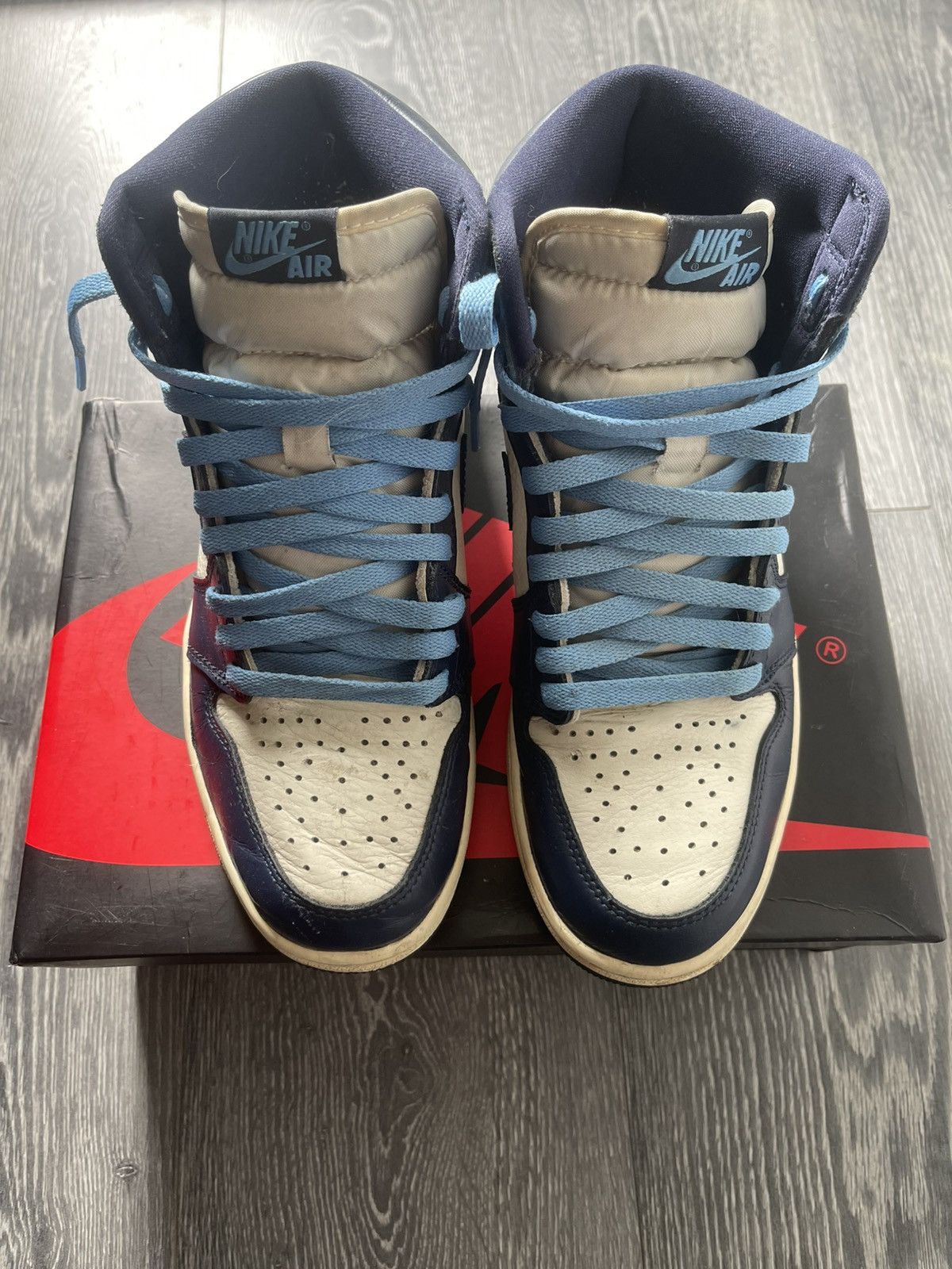 Jordan Brand Air Jordan 1 Retro High Og Obsidian Size US 8 / EU 41 - 2 Thumbnail