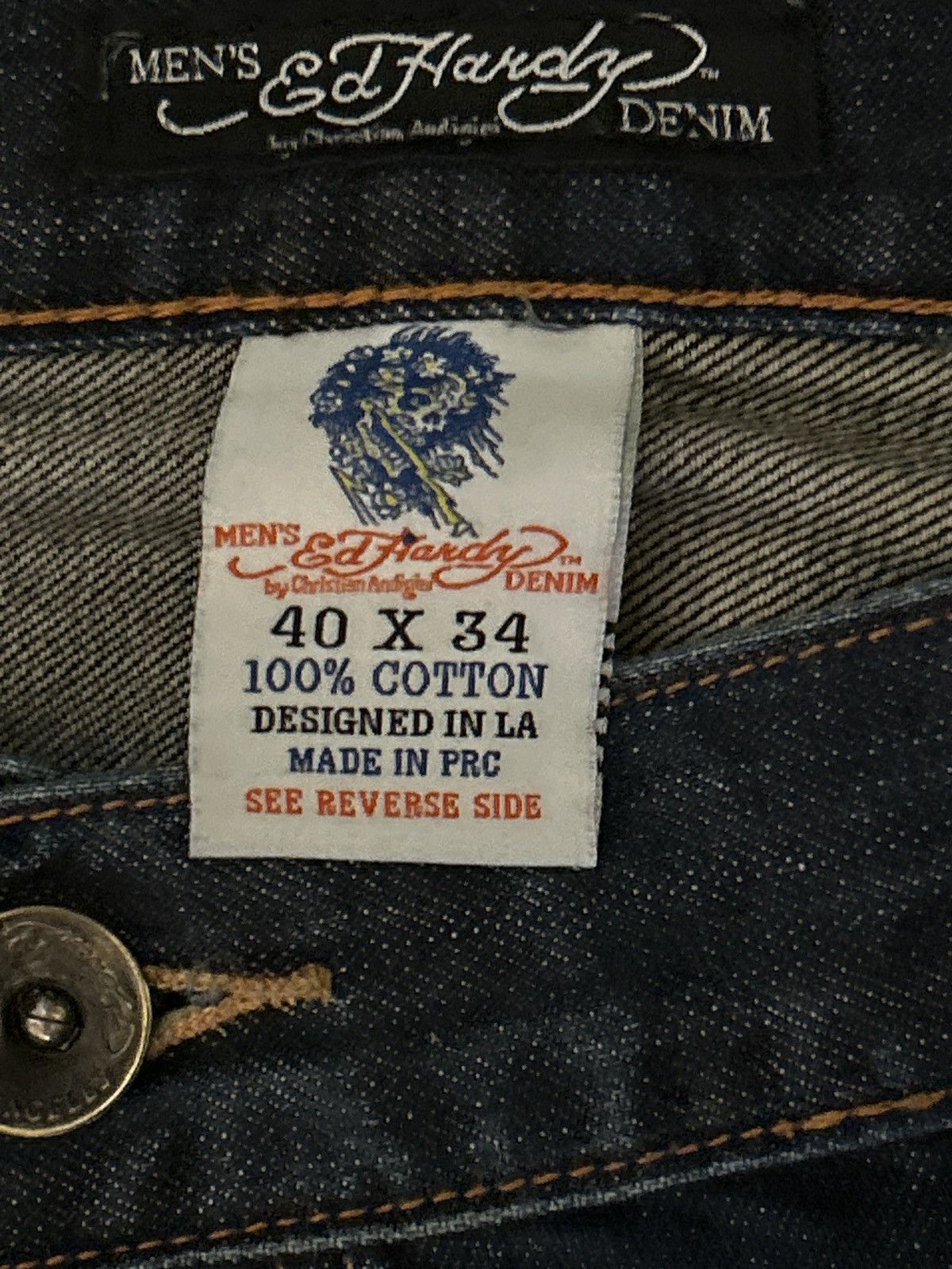 Ed Hardy Ed Hardy Jaguar Designed Denim Wide leg jeans Size US 40 / EU 56 - 4 Thumbnail