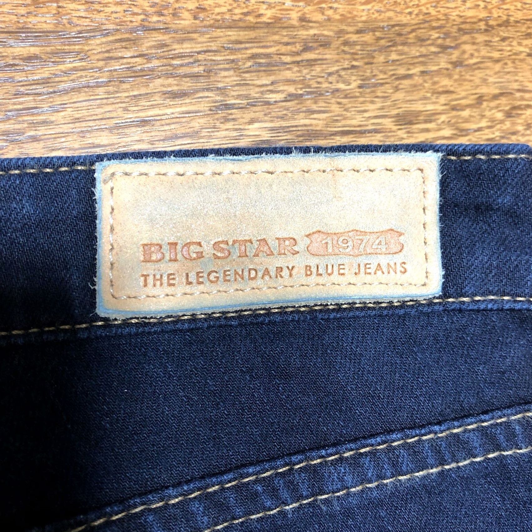 Denime BIG STAR Jeans Womens 27 31 Inseam Bootcut Stretch Denim Blue Low Rise 5-Pocket USA Cowboy Color Blue Size 27 Womens Regular Size 27" / US 4 / IT 40 - 4 Thumbnail
