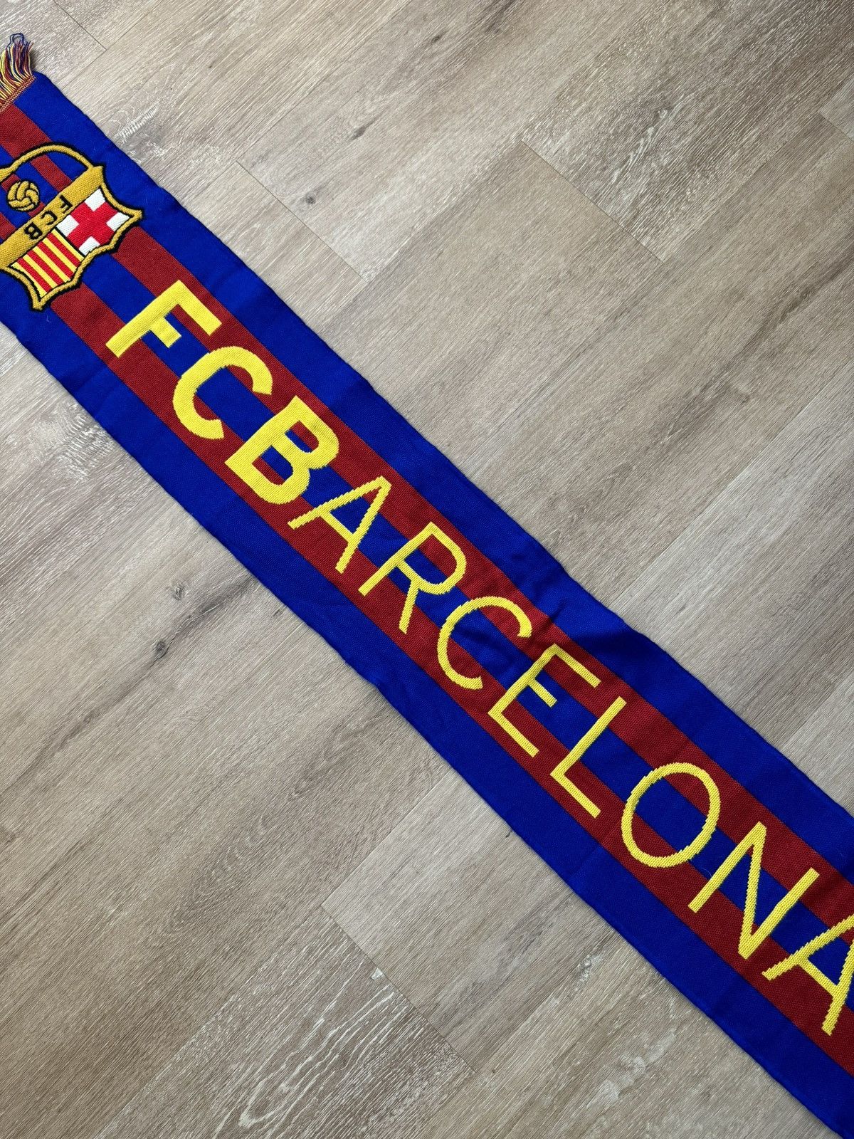 Custo Barcelona OFFICIAL FC BARCELONA TASSELED SUPPORTER SCARF RED/BLUE Size ONE SIZE - 1 Thumbnail