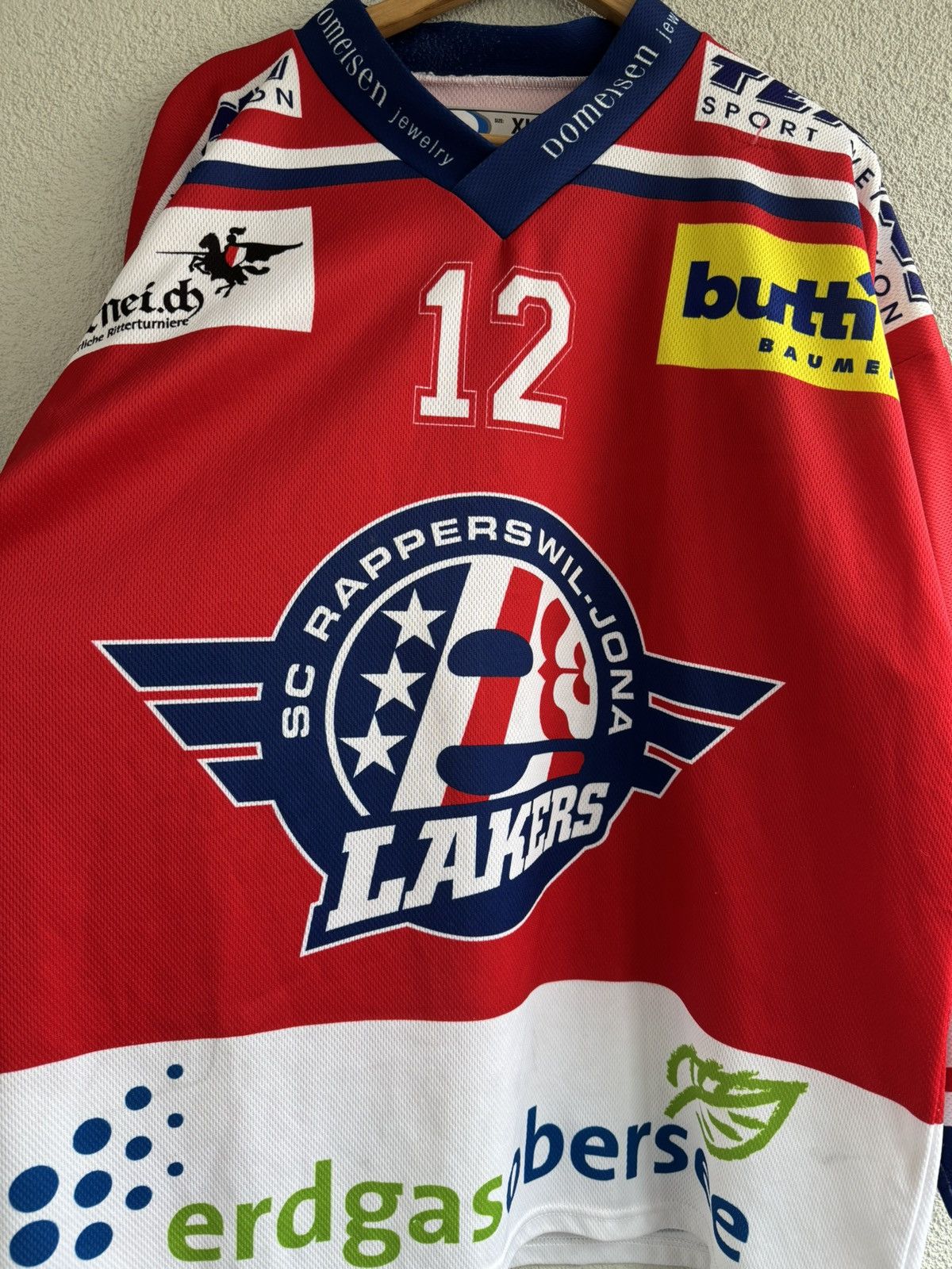 NHL Vintage Rapperswil Jona Lakers Ice Hockey Jersey Size US XL / EU 56 / 4 - 2 Thumbnail