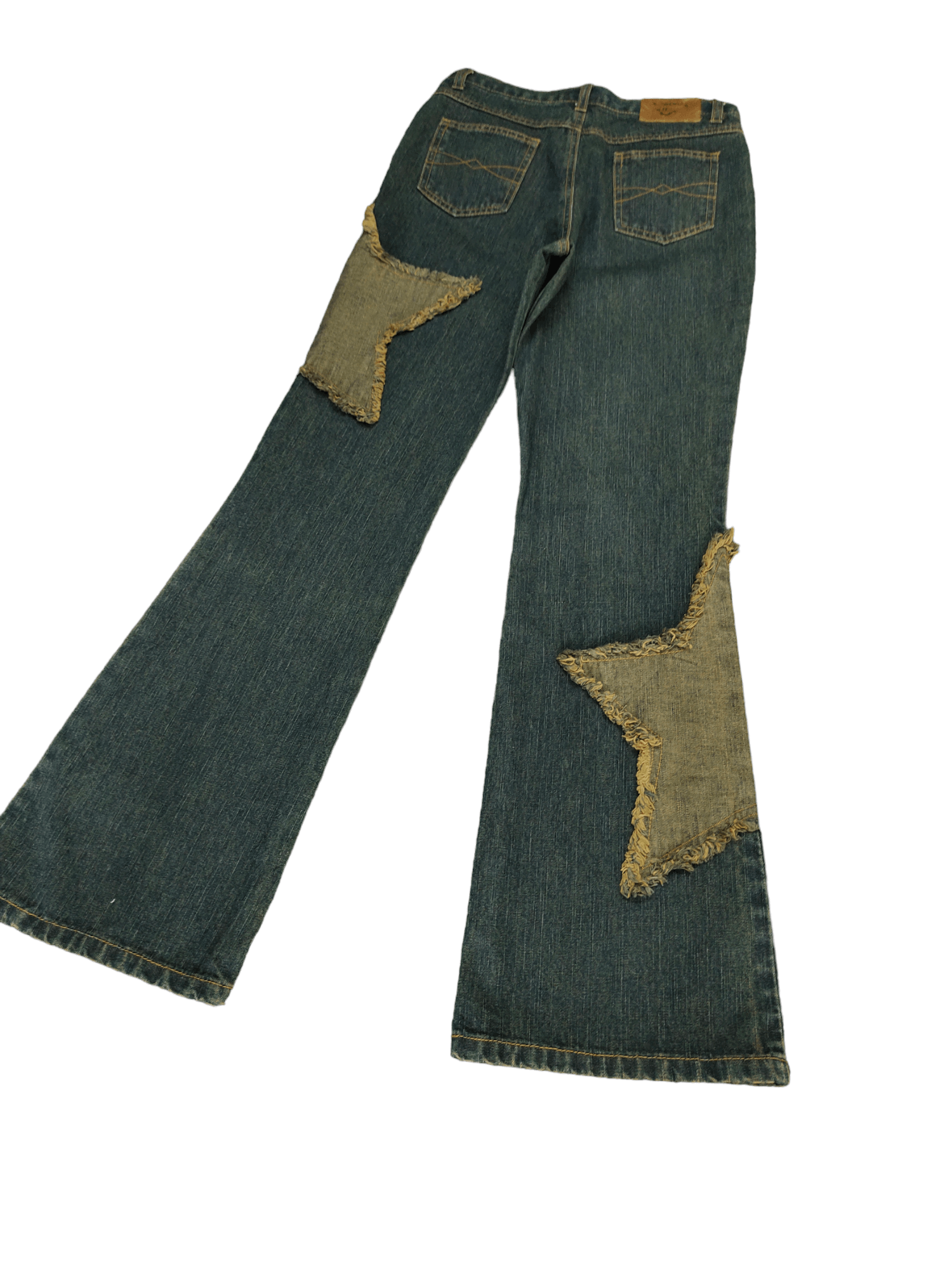 Hysteric Glamour × Undercover Flare Jeans Penthouse Club Stars Patches Denim Boot Cut Y2k Size US 26 / EU 42 - 11 Thumbnail