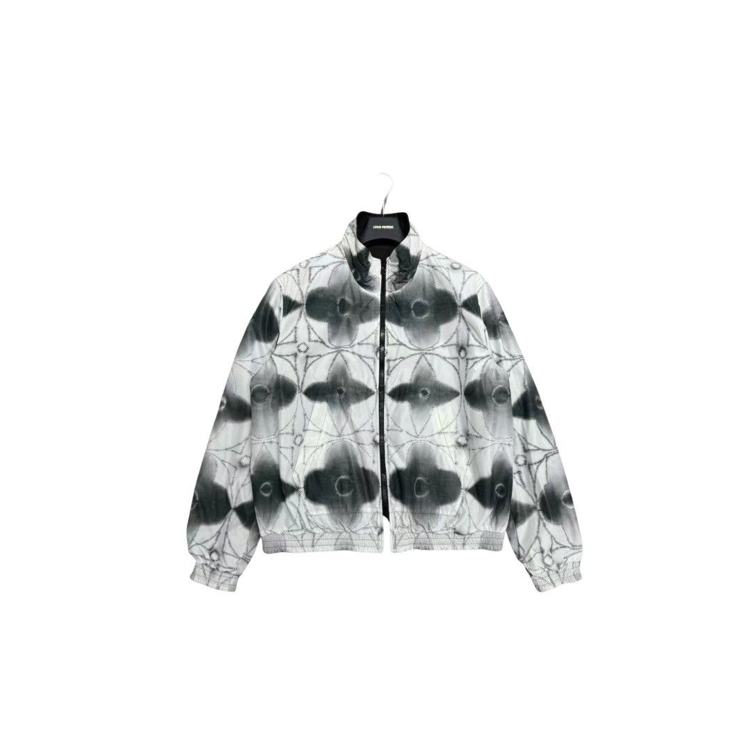 image of Louis Vuitton Shibori Reversible Leather Jacket in Black, Men's (Size Large)