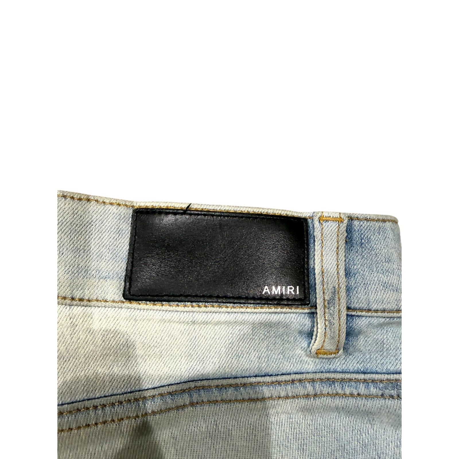 Amiri Amiri Crystal Zebra Thrasher Patch Light Wash Jeans Size US 34 / EU 50 - 5 Thumbnail