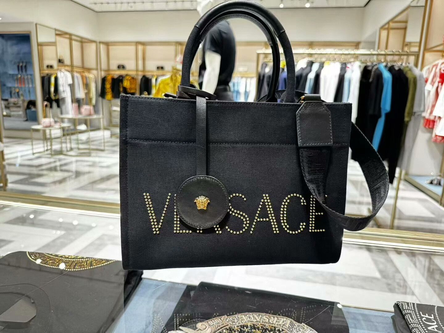 Versace Versace Logo Tote Bag Size ONE SIZE - 1 Thumbnail