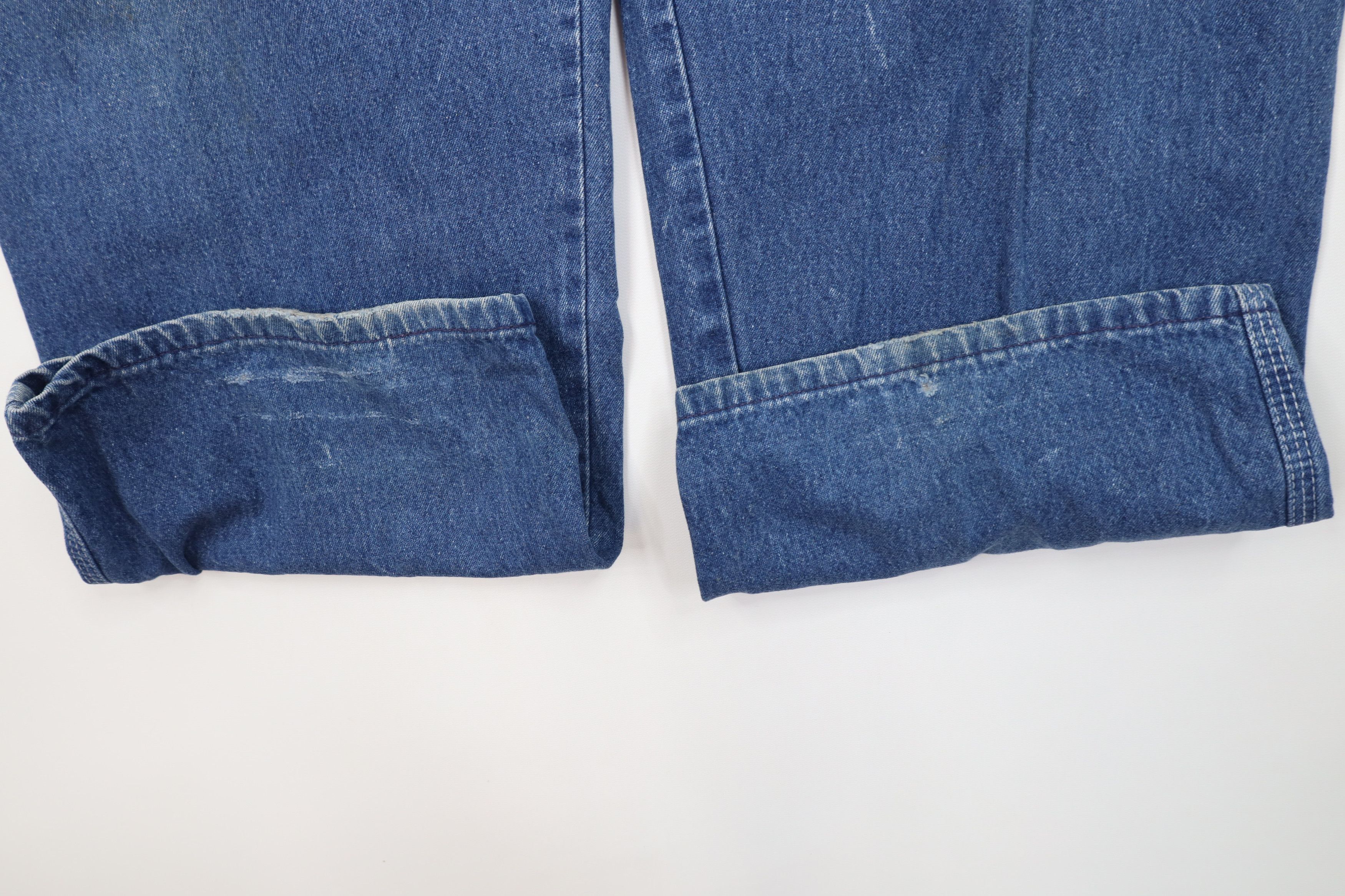 Vintage Vintage 90s Streetwear Workwear Wide Leg Dungaree Jeans USA Size US 44 / EU 60 - 5 Thumbnail