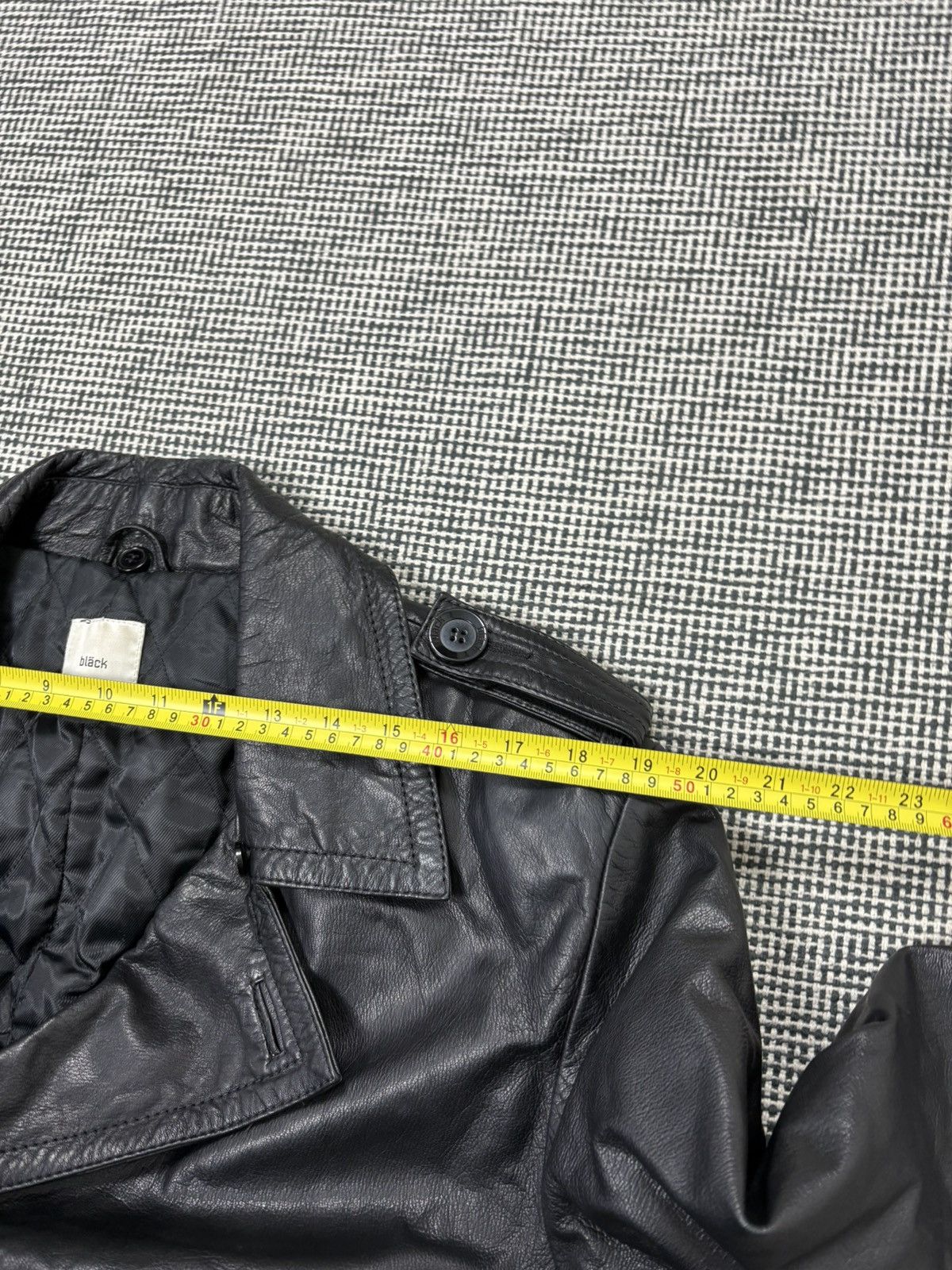 Other Top quality leather avant garde double breasted coat dark Size US M / EU 48-50 / 2 - 8 Thumbnail
