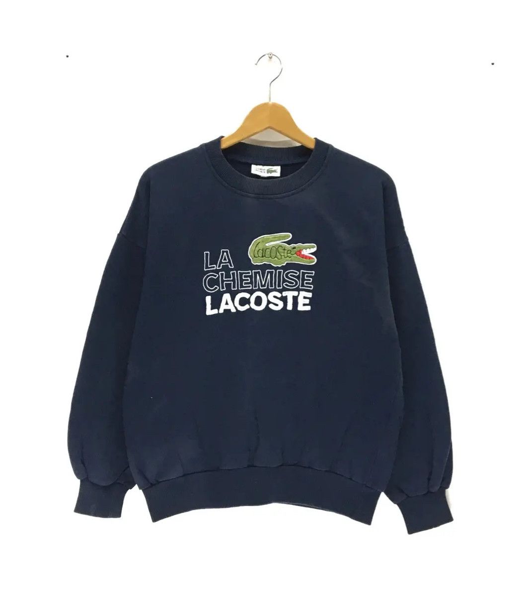 Lacoste × Vintage LACOSTE Crewneck Sweatshirt Size S / US 4 / IT 40 - 1 Thumbnail