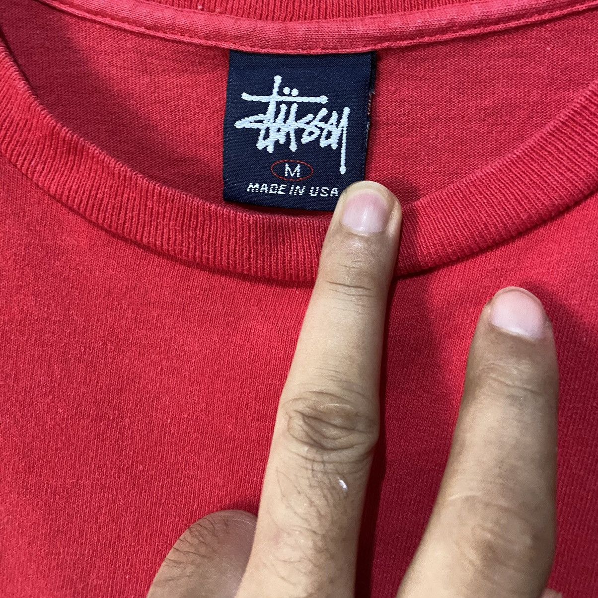 Stussy × Vintage Vintage 90's Stussy Grafitti Tee Size US M / EU 48-50 / 2 - 6 Thumbnail