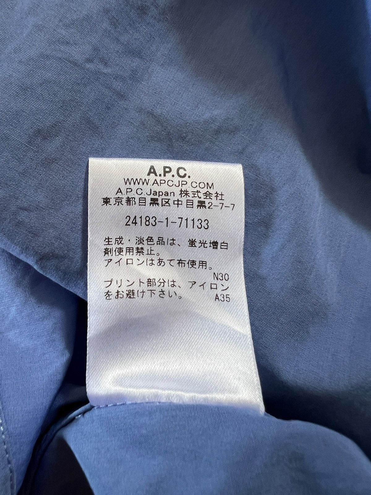 A.P.C. A.P.C Chemise Jensen Button Up Shirt Size US M / EU 48-50 / 2 - 10 Thumbnail