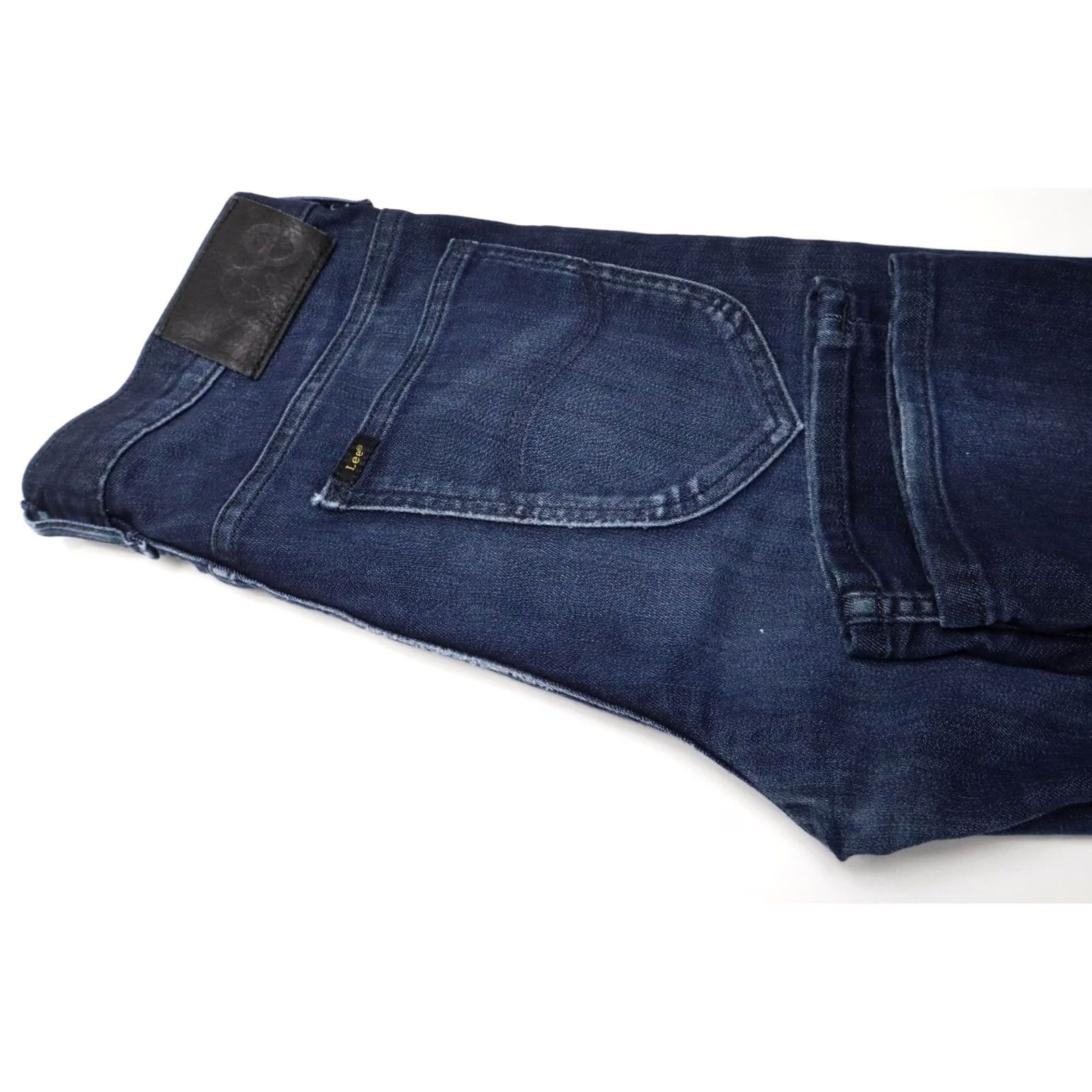 Lee LEE Jeans Slim Blue Faded Whiskers Button Fly W29/L34 Mens Daren Size US 29 - 5 Thumbnail