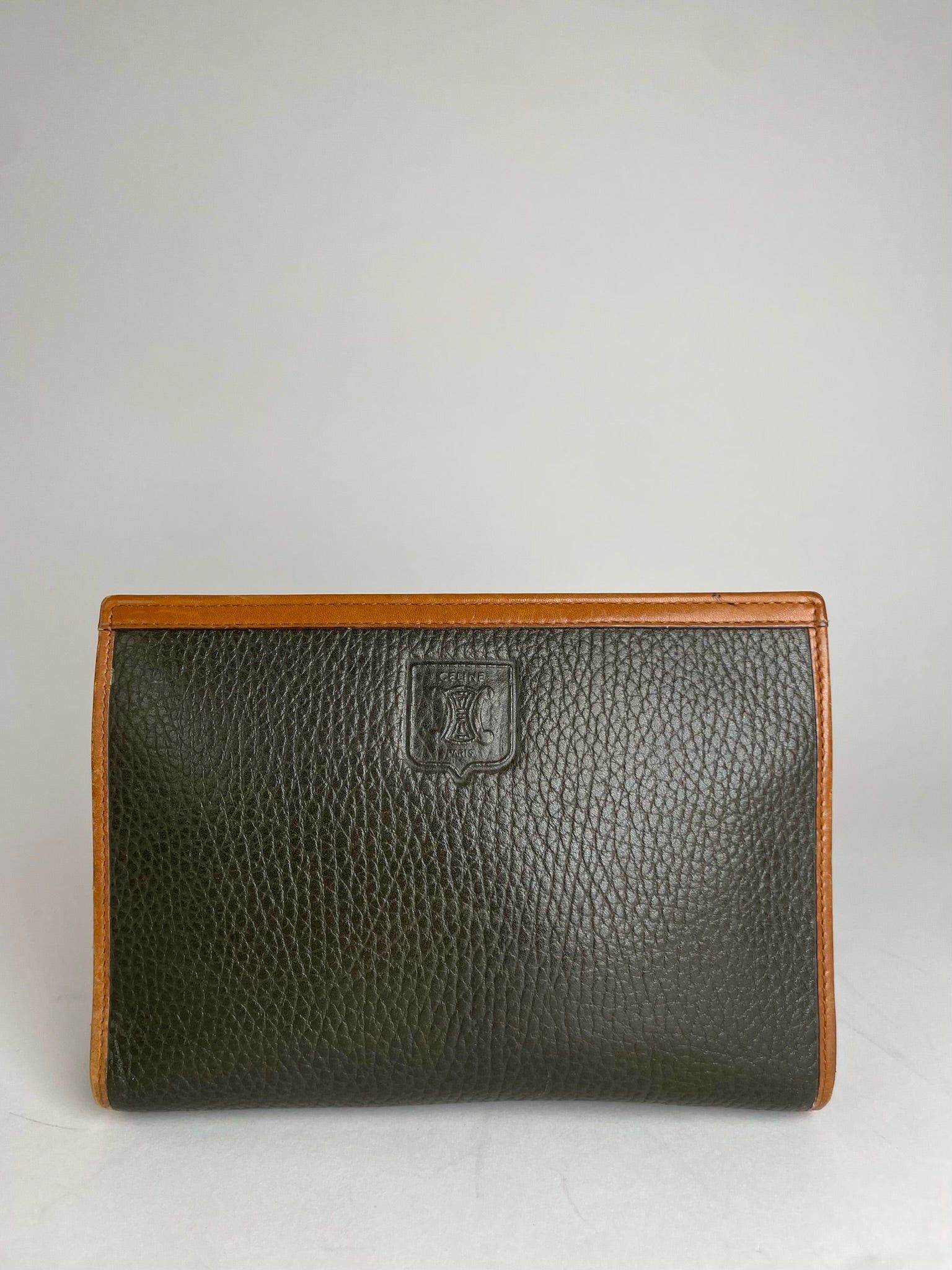 Celine Vintage Paris Clutch Black Brown Size ONE SIZE - 1 Thumbnail