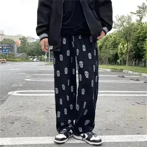 Japanese Brand Drawstring Casual Corduroy Men Baggy Pants Size US 32 / EU 48 - 1 Thumbnail