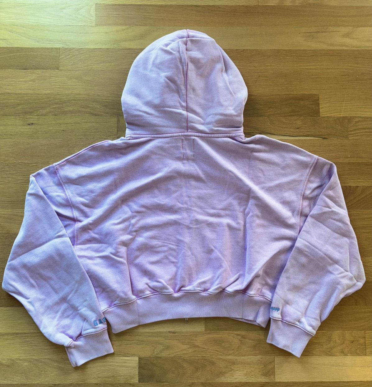 Gap × Madhappy Gap x MadHappy Lavender Full Zip Cropped Mad Logo Hoodie Size L / US 10 / IT 46 - 3 Thumbnail