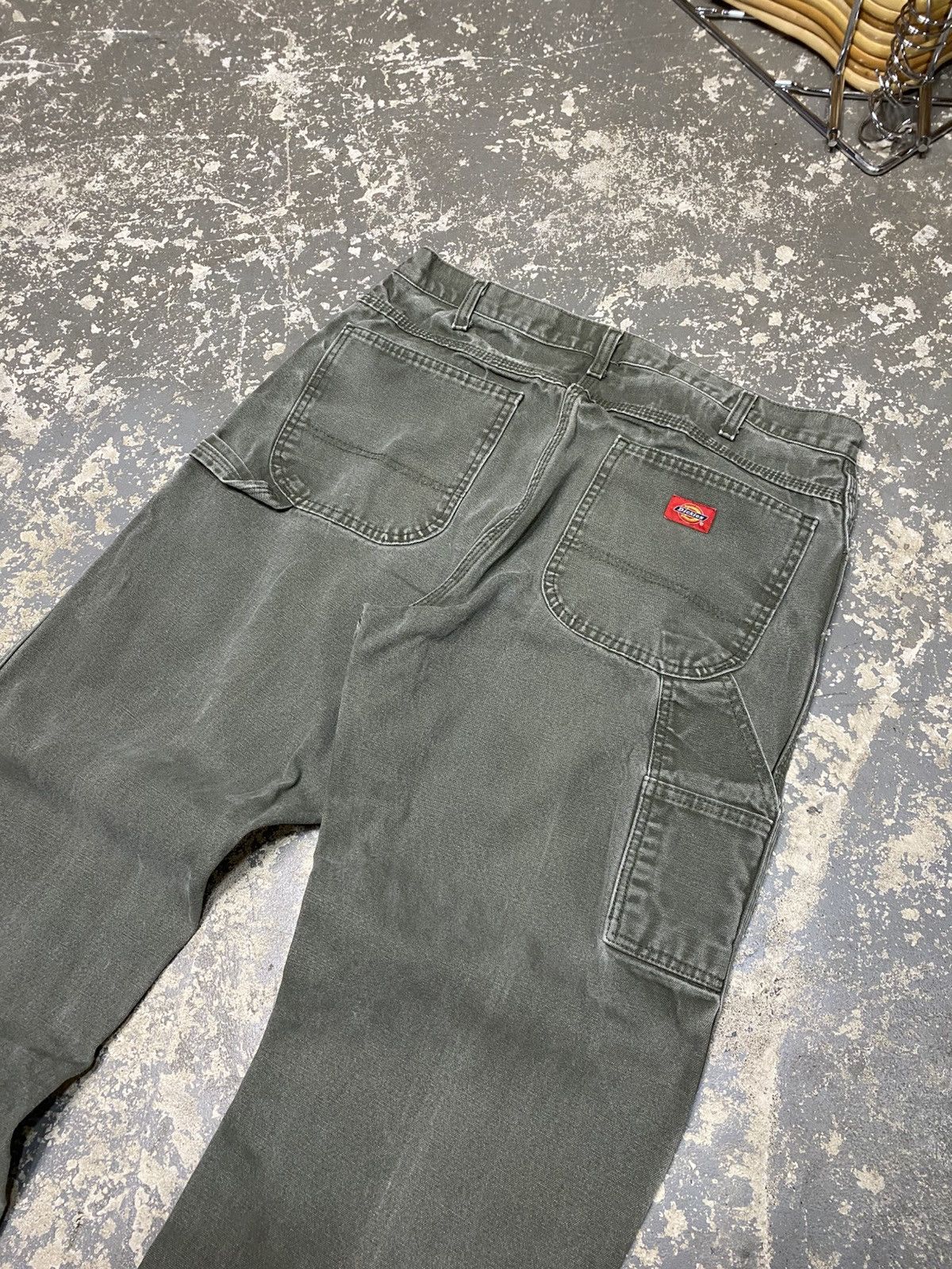 Carhartt × Dickies × Vintage Vintage Dickies Green Faded Carpenter Baggy Fit Pants Size US 36 / EU 52 - 7 Thumbnail