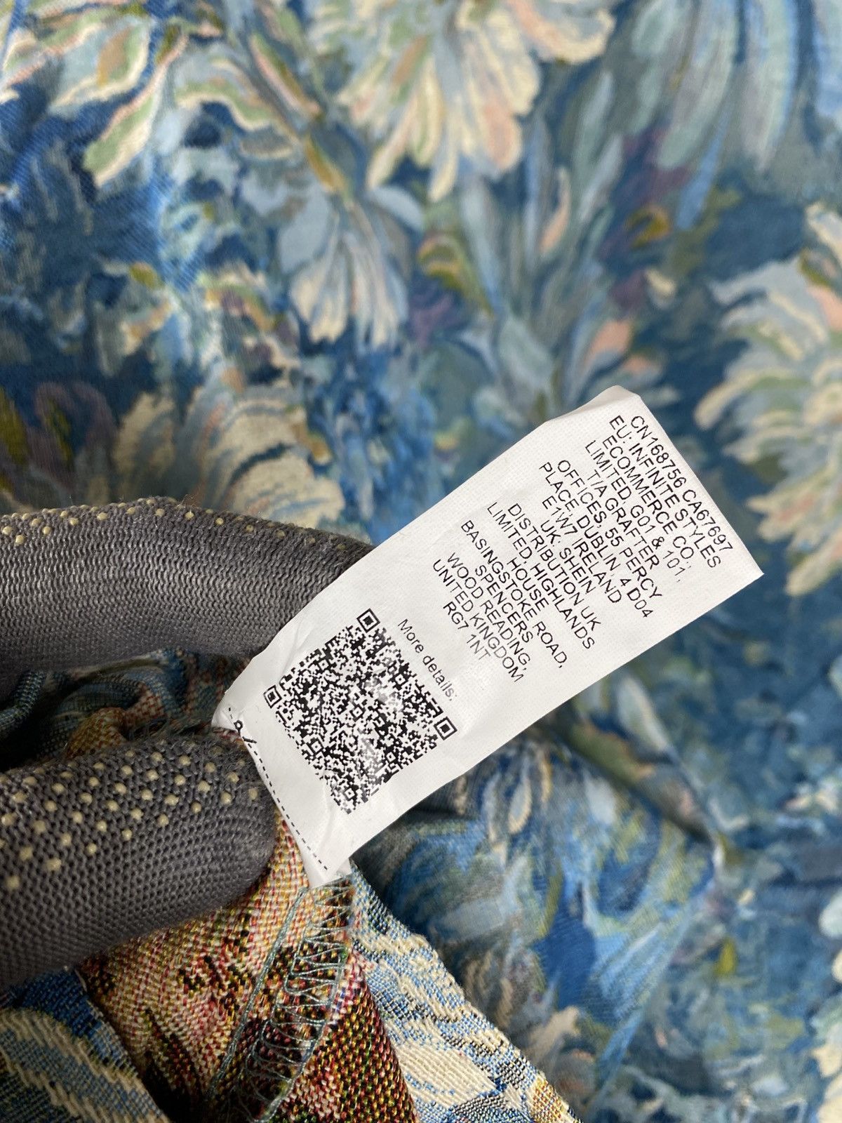 Vintage Sumwon Floral Tapestry Jacket Blue Vintage Aesthetic Zip-Up Size US L / EU 52-54 / 3 - 15 Thumbnail