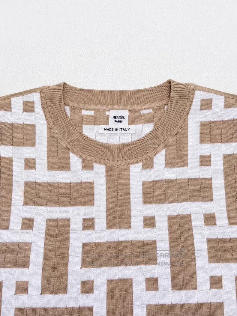 Hermes Hermes Mosaic beige dress Size XXS / US 00 / IT 34 - 4 Thumbnail