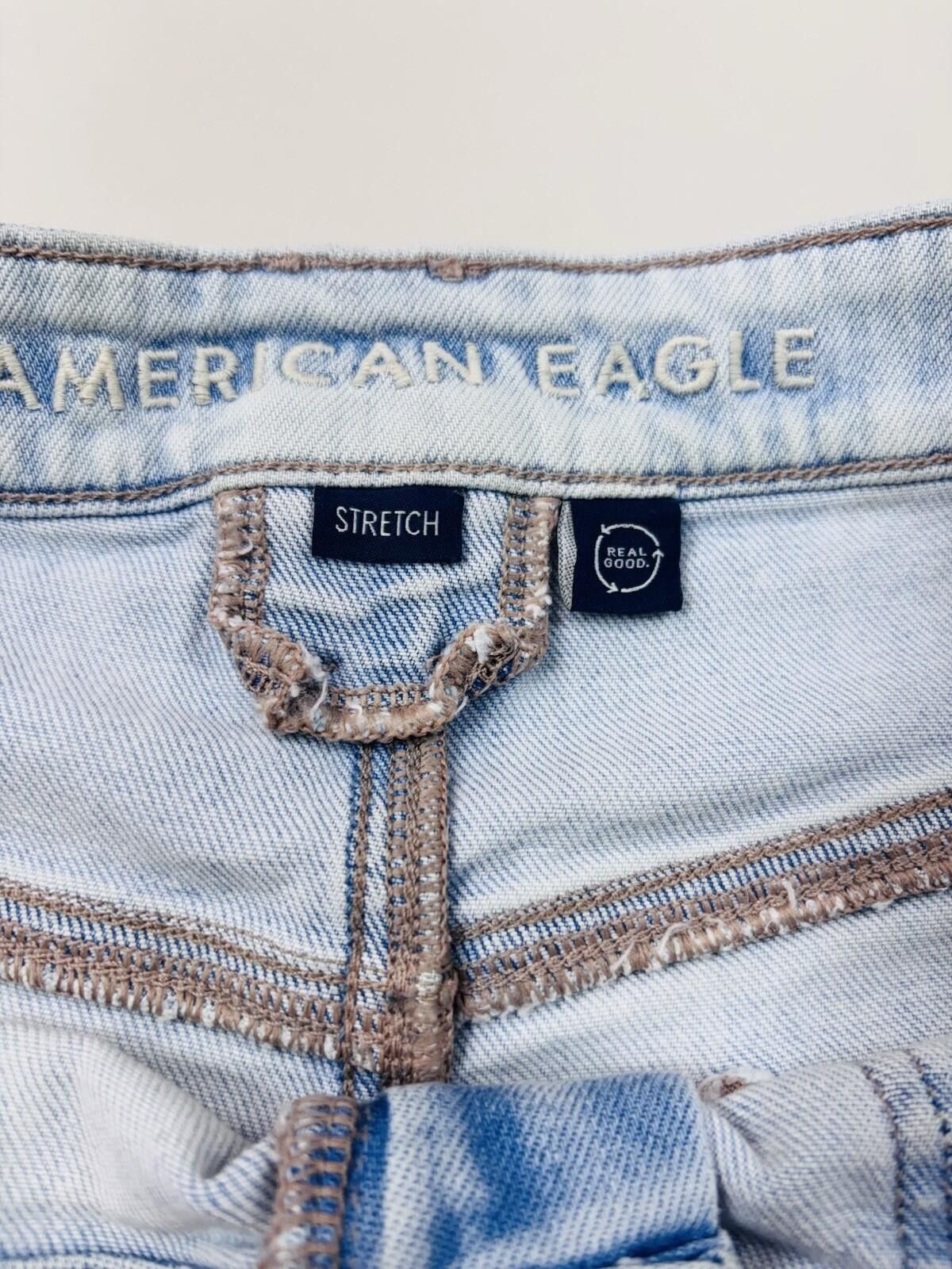 American Eagle Outfitters American Eagle High-Rise Baggy light Wash Denim Jeans Size 8 Size 30" / US 8 / IT 44 - 7 Thumbnail