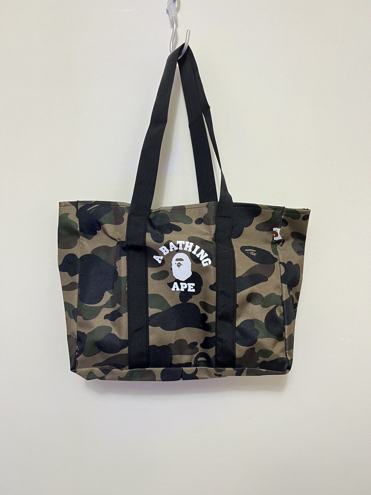 Bape 1St Green Camo Tote Bag, Men's