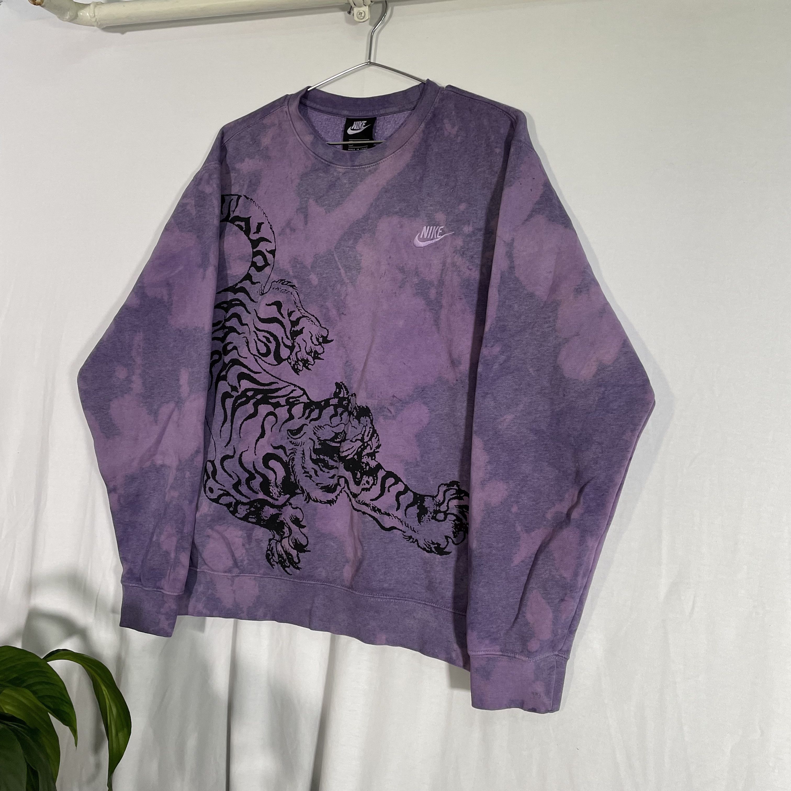 Nike Nike sweatshirt grunge alt rare y2k custom Tiger 1 of 1 Size US M / EU 48-50 / 2 - 2 Thumbnail
