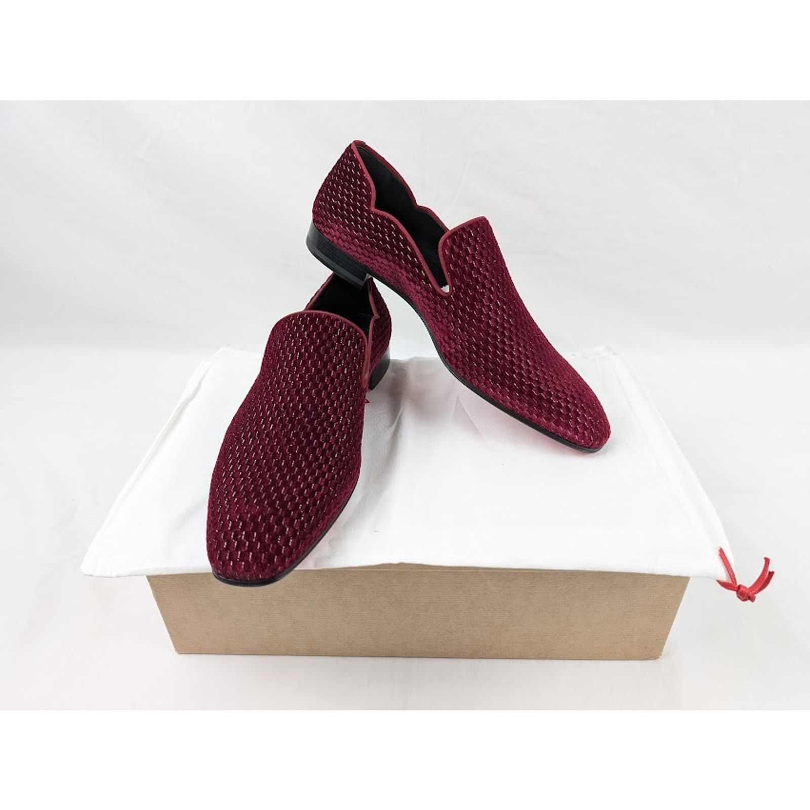 Christian Louboutin o1rshd1 Dandy Chick Orlato Flat Shoes in Bordeaux Size US 12 / EU 45 - 17 Thumbnail